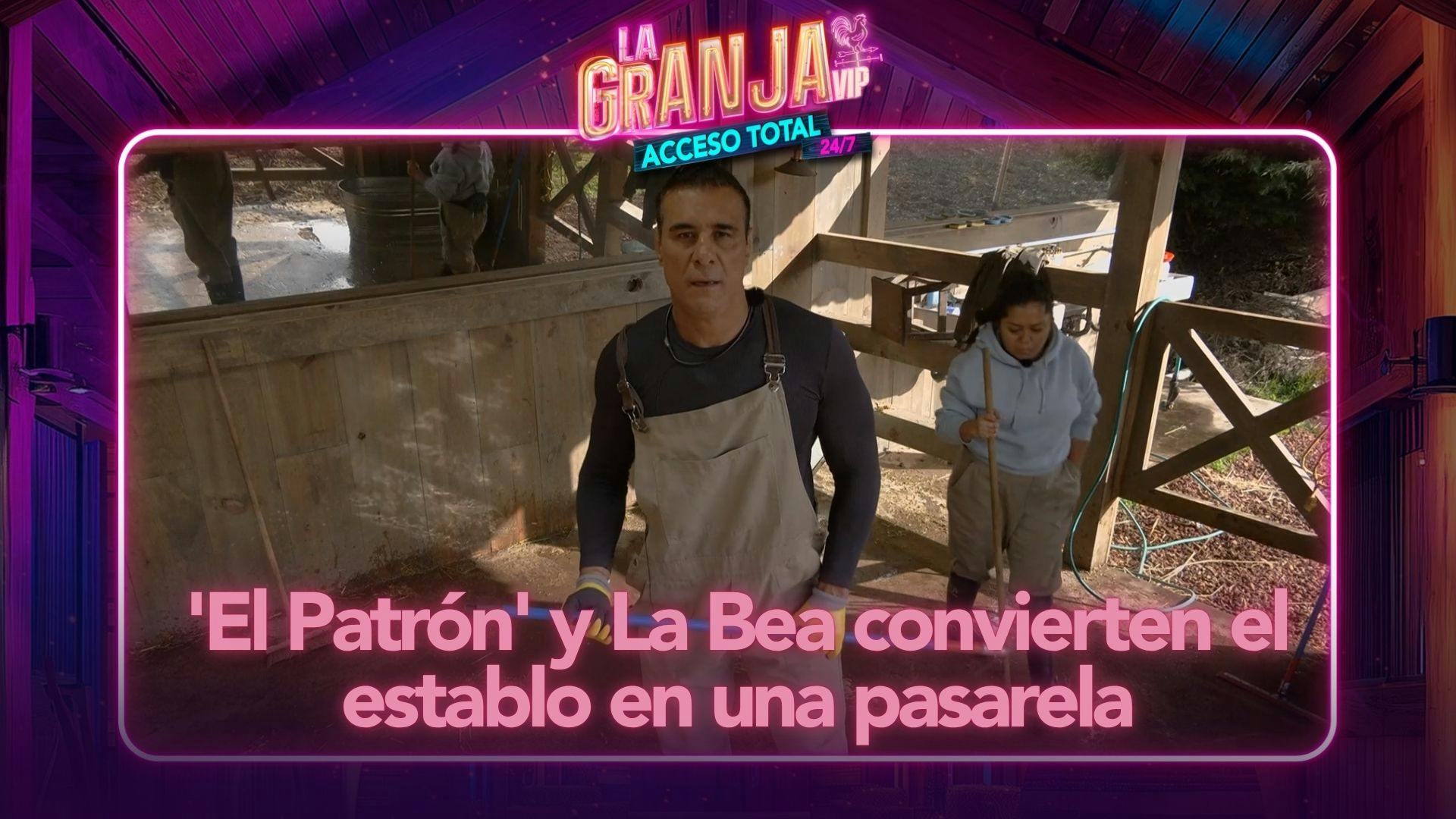 ¡Que no se pierda el estilo! 'El Patrón' y La Bea convierten el establo de La Granja VIP en una pasarela (VIDEO)