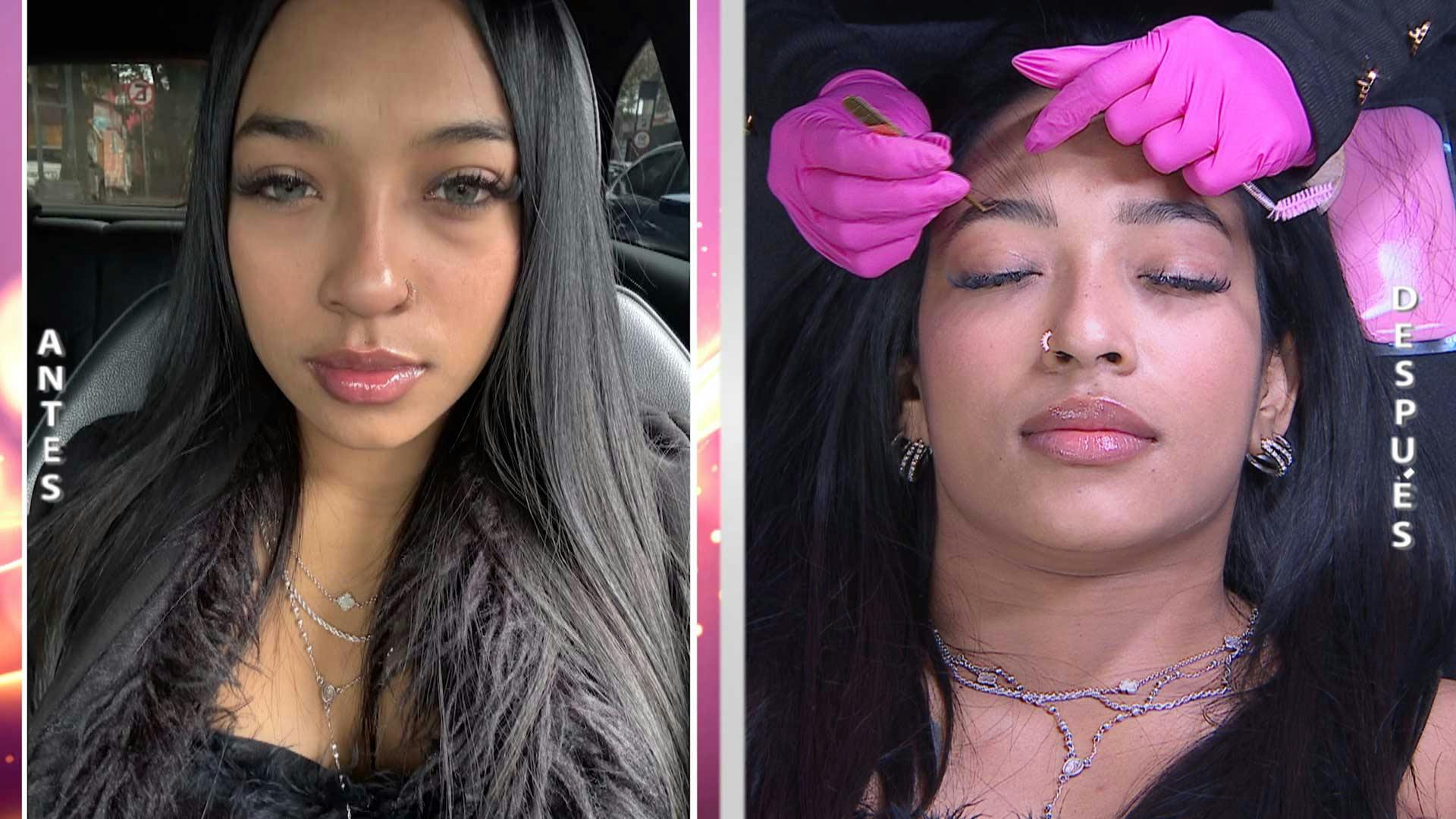 ¡Presentables y tupidas! Así lucen las extensiones de cejas