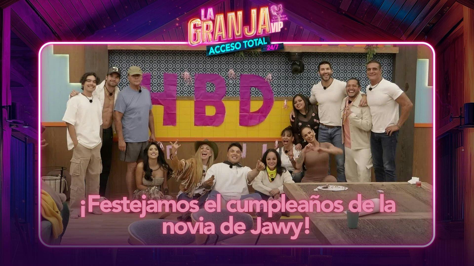 ¡Los granjeros festejaron a Dani, la novia de Jawy Méndez por su cumpleaños!