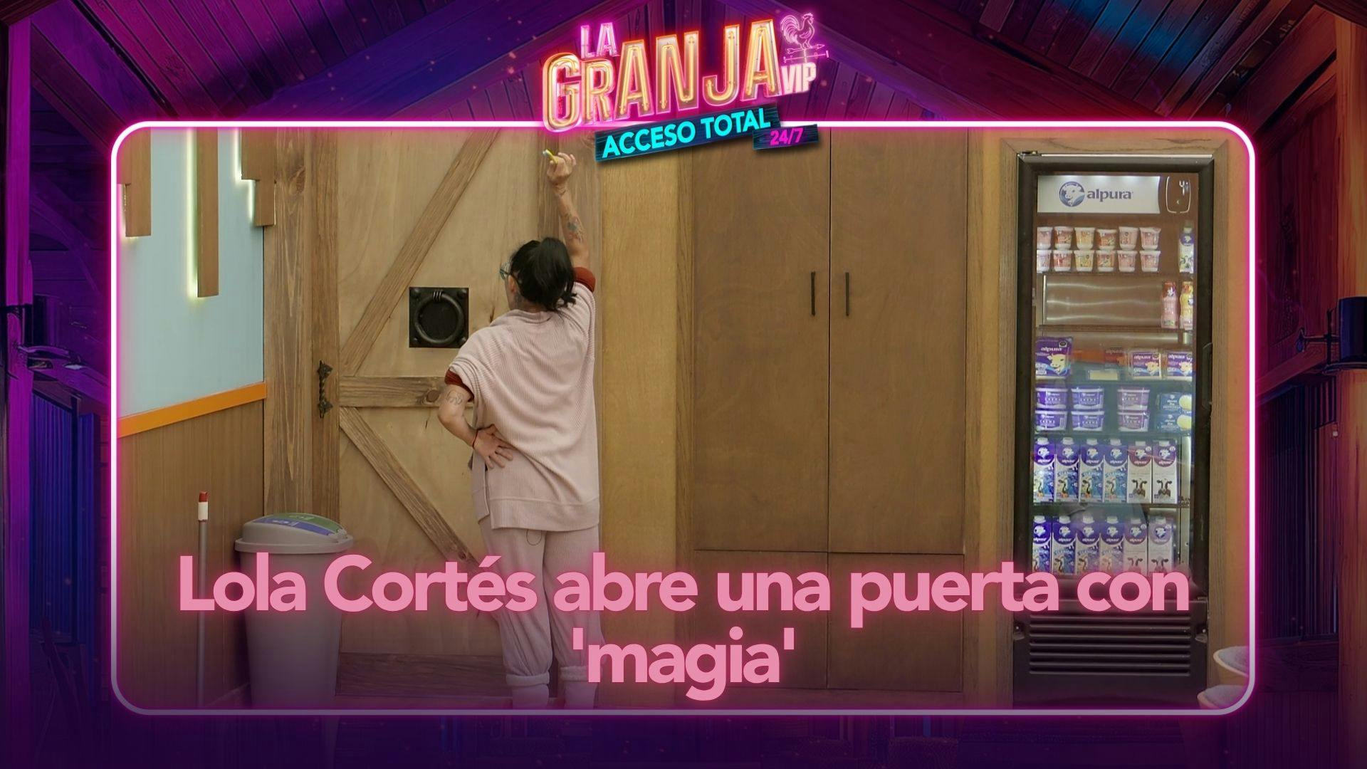 ¡No le conocíamos esos poderes! Lolita Cortés abre la puerta de La Granja VIP con 'magia' (VIDEO)