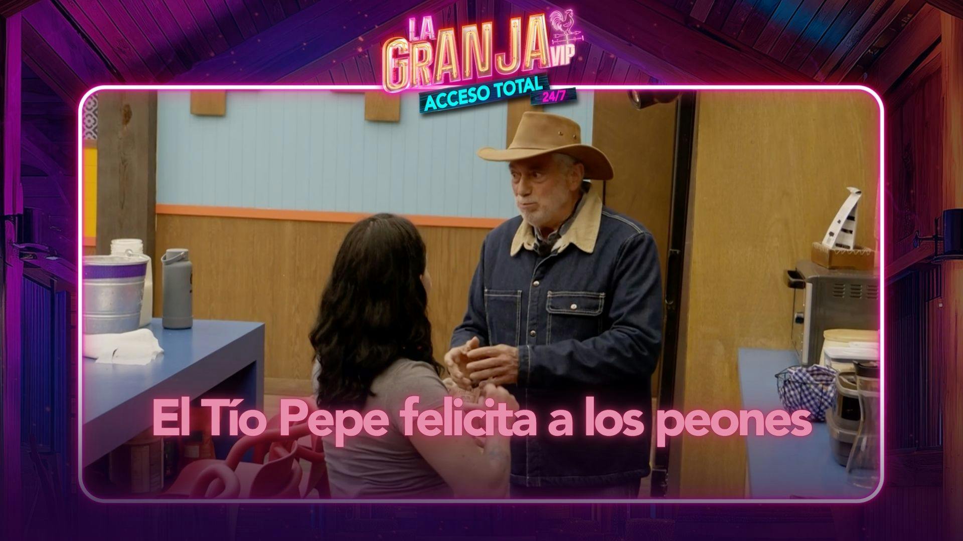 El Tío Pepe quedó IMPACTADO con los nuevos peones de La Granja VIP. Mira cómo calificó su primera mañana de trabajo