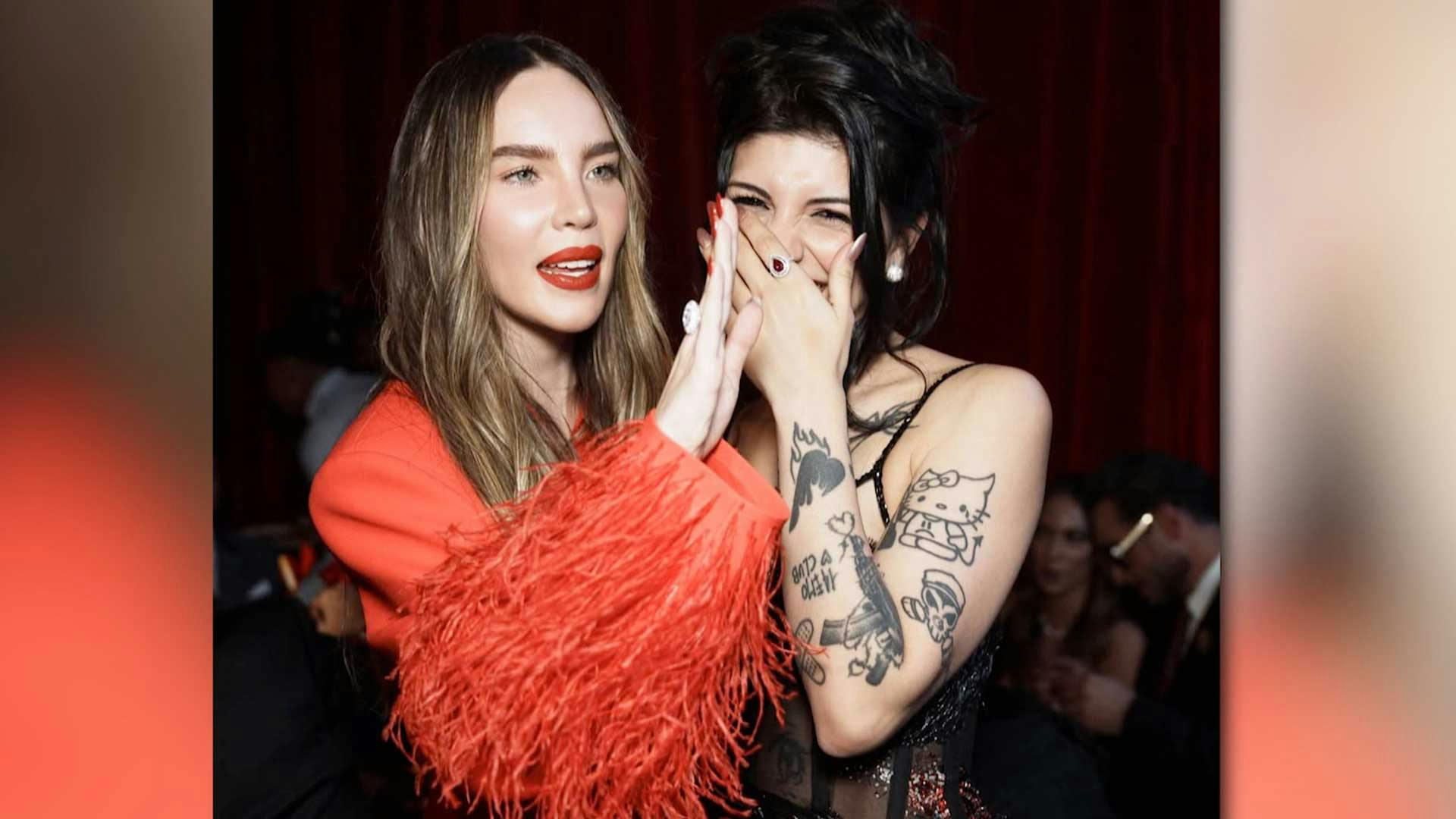 ¿Las mejores amigas? Belinda y Cazzu se encontraron en un evento y así reaccionaron