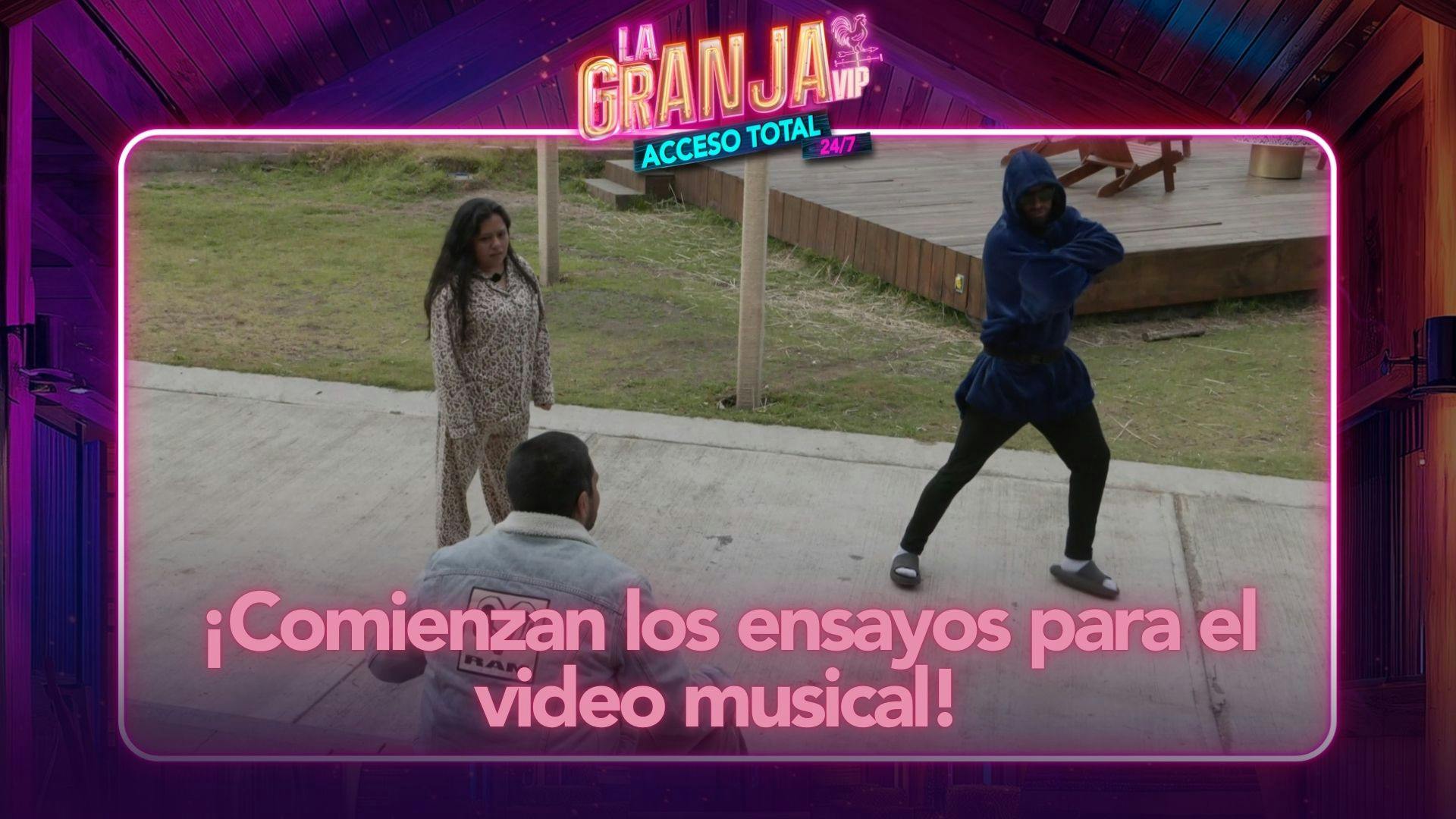 ¡Comienzan los ensayos en La Granja VIP! Las celebridades se preparan para hacer su video musical (VIDEO)