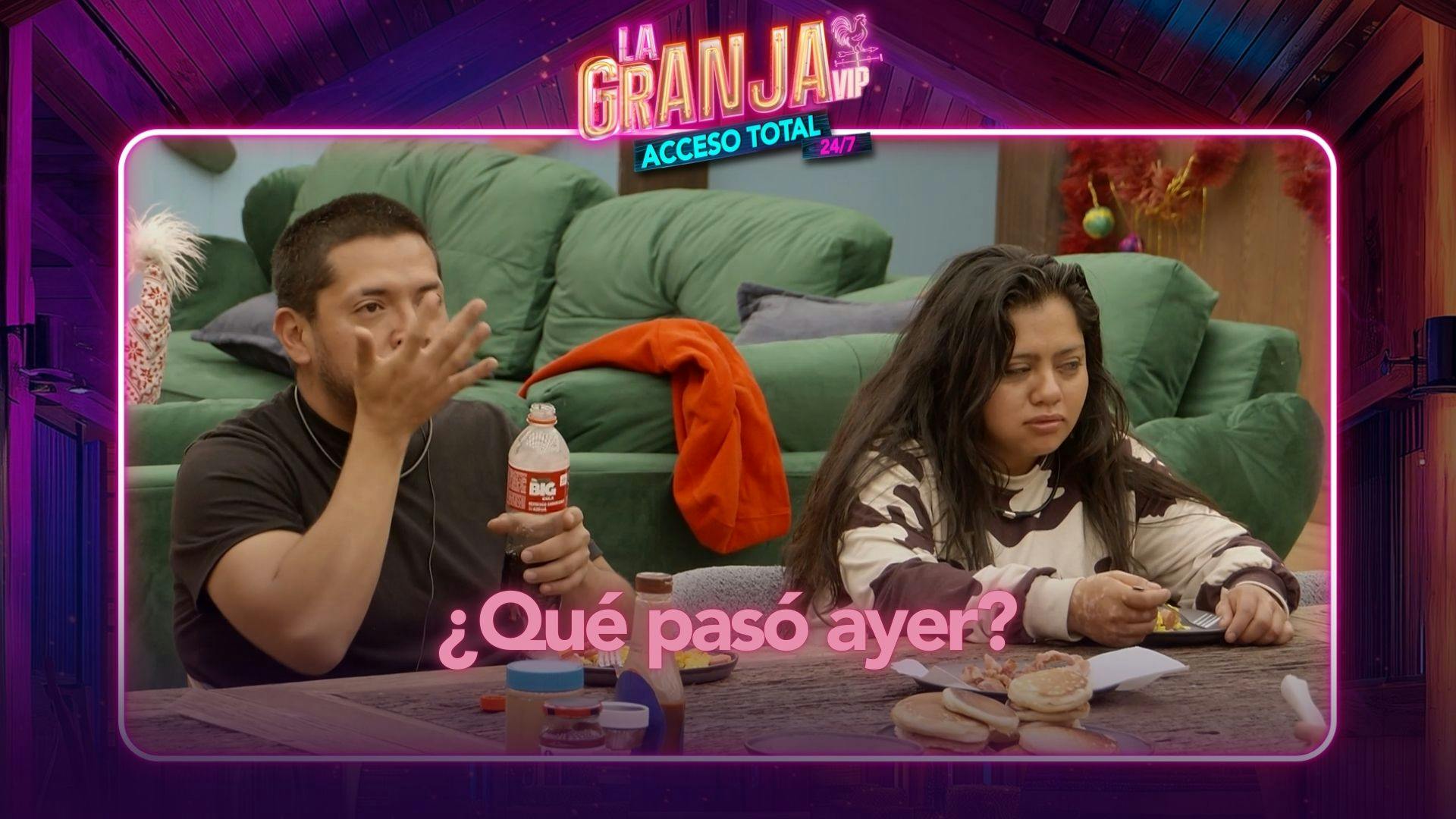 ¿Qué pasó ayer? Los granjeros intercambian historias de la fiesta de anoche (VIDEO)