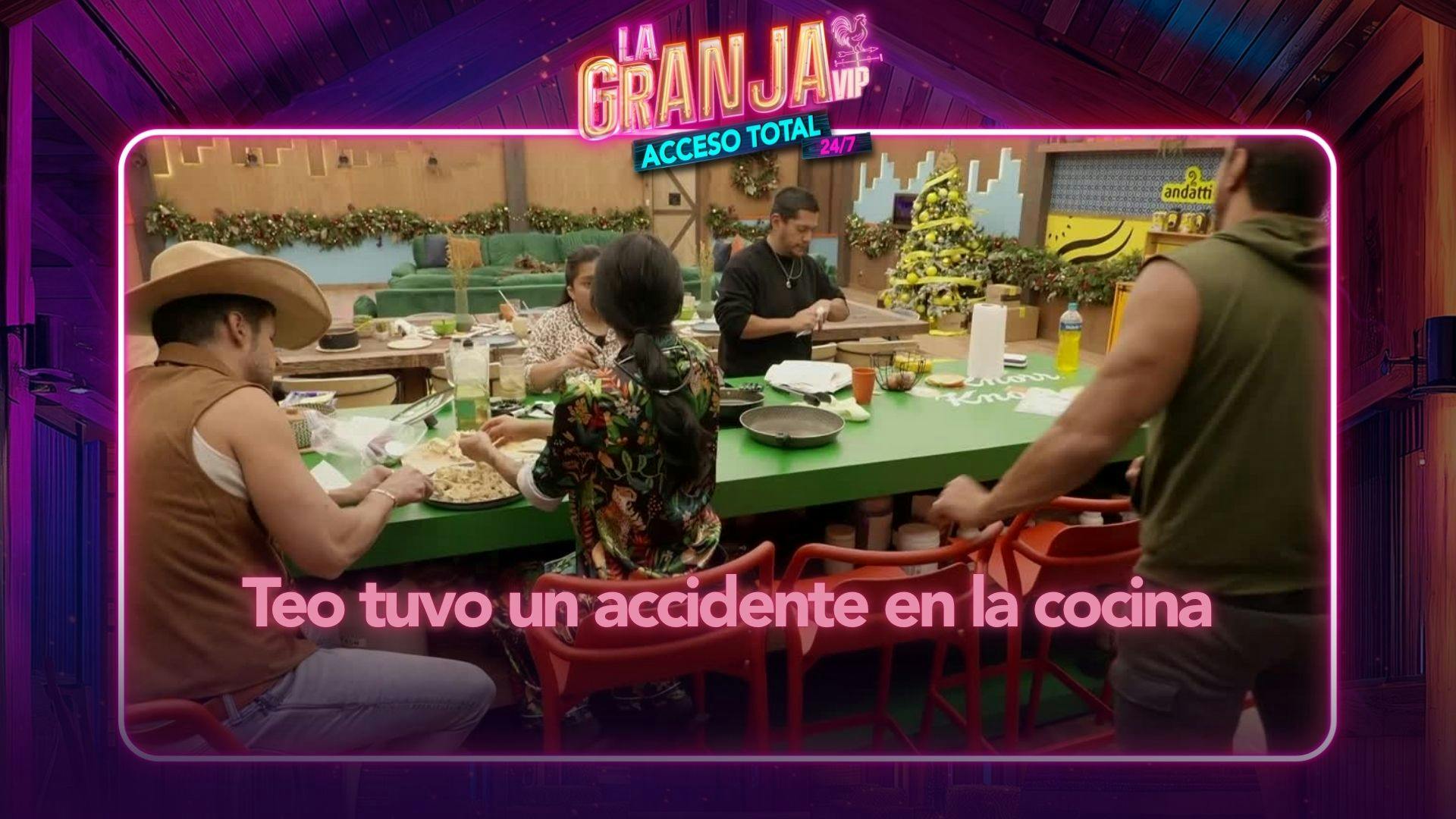 César Doroteo SUFRE ACCIDENTE en la cocina de La Granja VIP. ¿Qué le pasó?