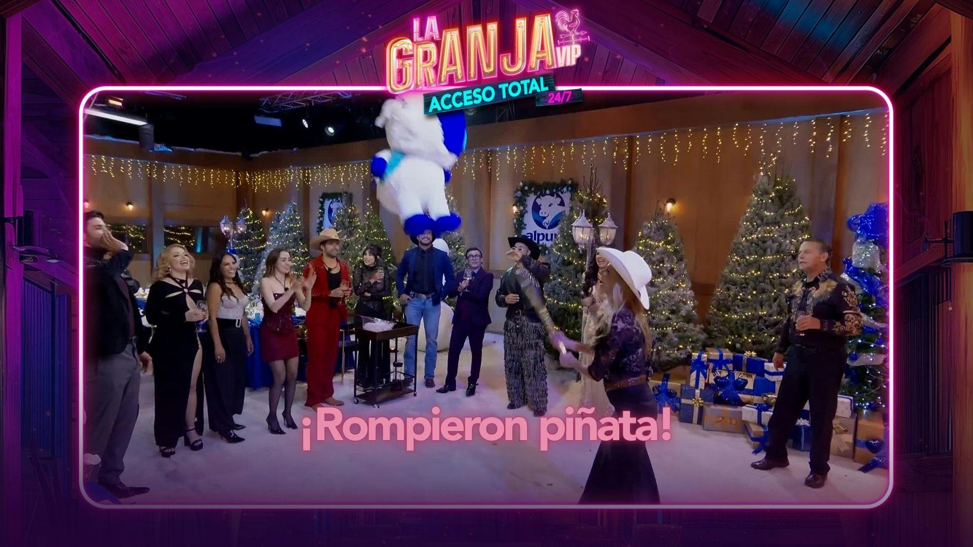 ¡Rompieron piñata! El momento más divertido en la cena de reencuentro de La Granja VIP