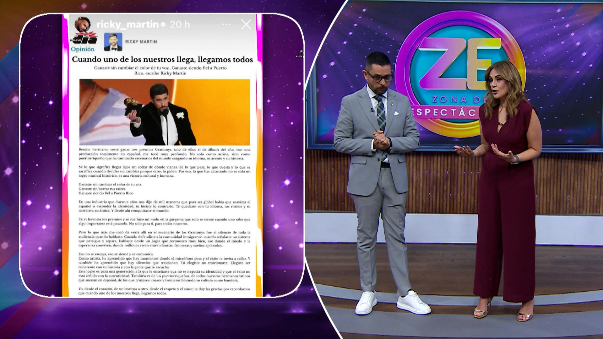 Mientras Eduardo Verástegui 'revienta' a Bad Bunny, Ricky Martin celebra sus logros
