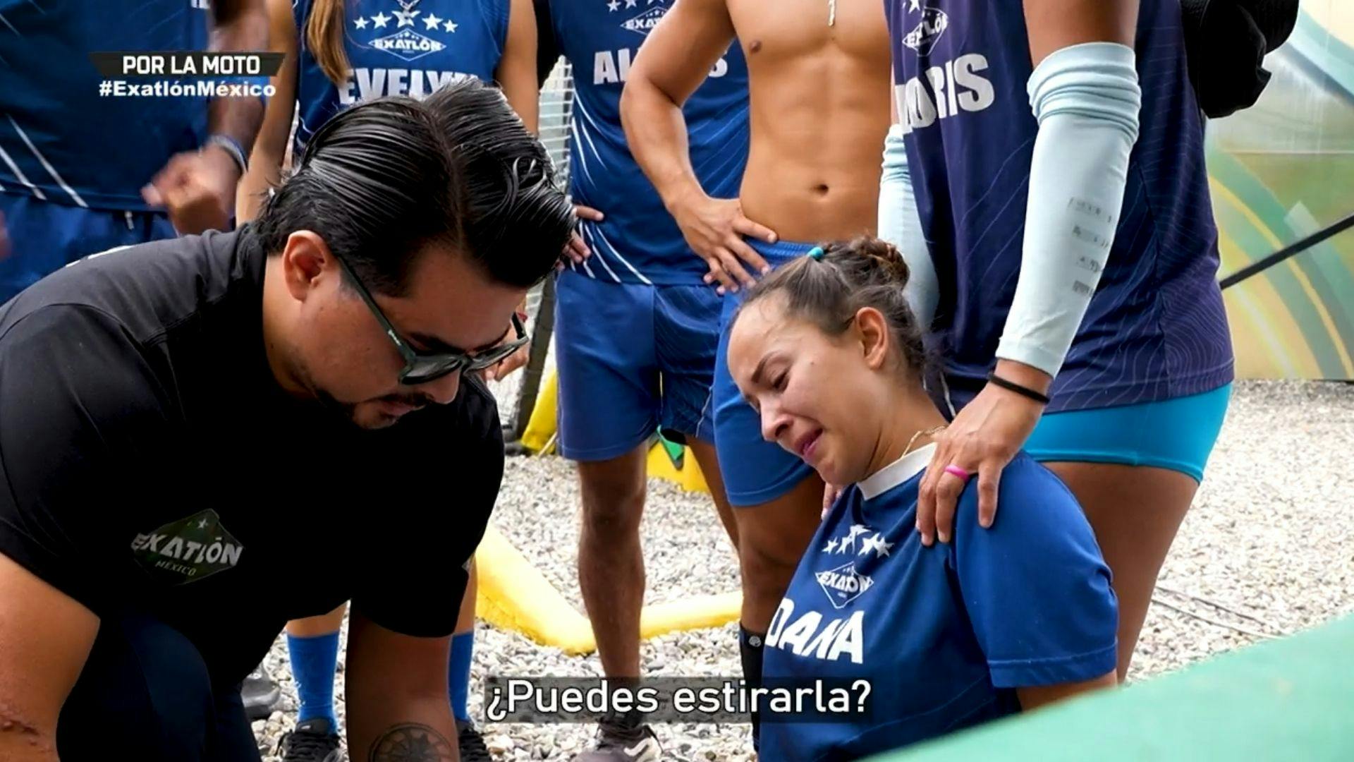 ¡Grito desgarrador en Exatlón México! Dana cae en plena carrera por la moto y preocupa su estado de salud