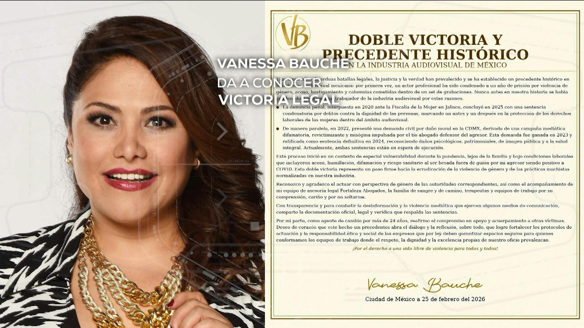 ¡Así celebró Vanessa Bauche ganar los procesos legales contra Pascacio López!