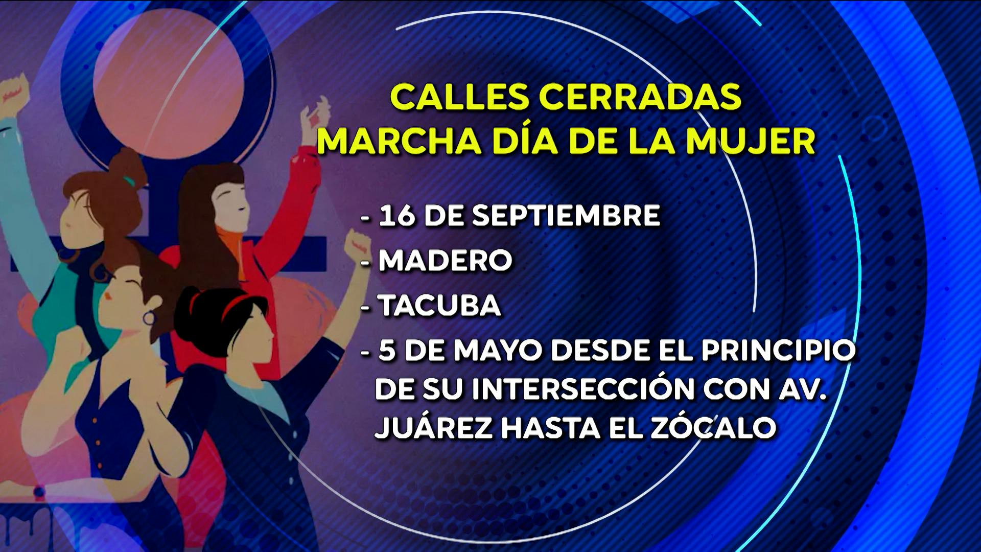 Marcha del 8M 2026 Con Peras y Manzanas: recorrido, concentraciones, calles cerradas, vías alternas y más