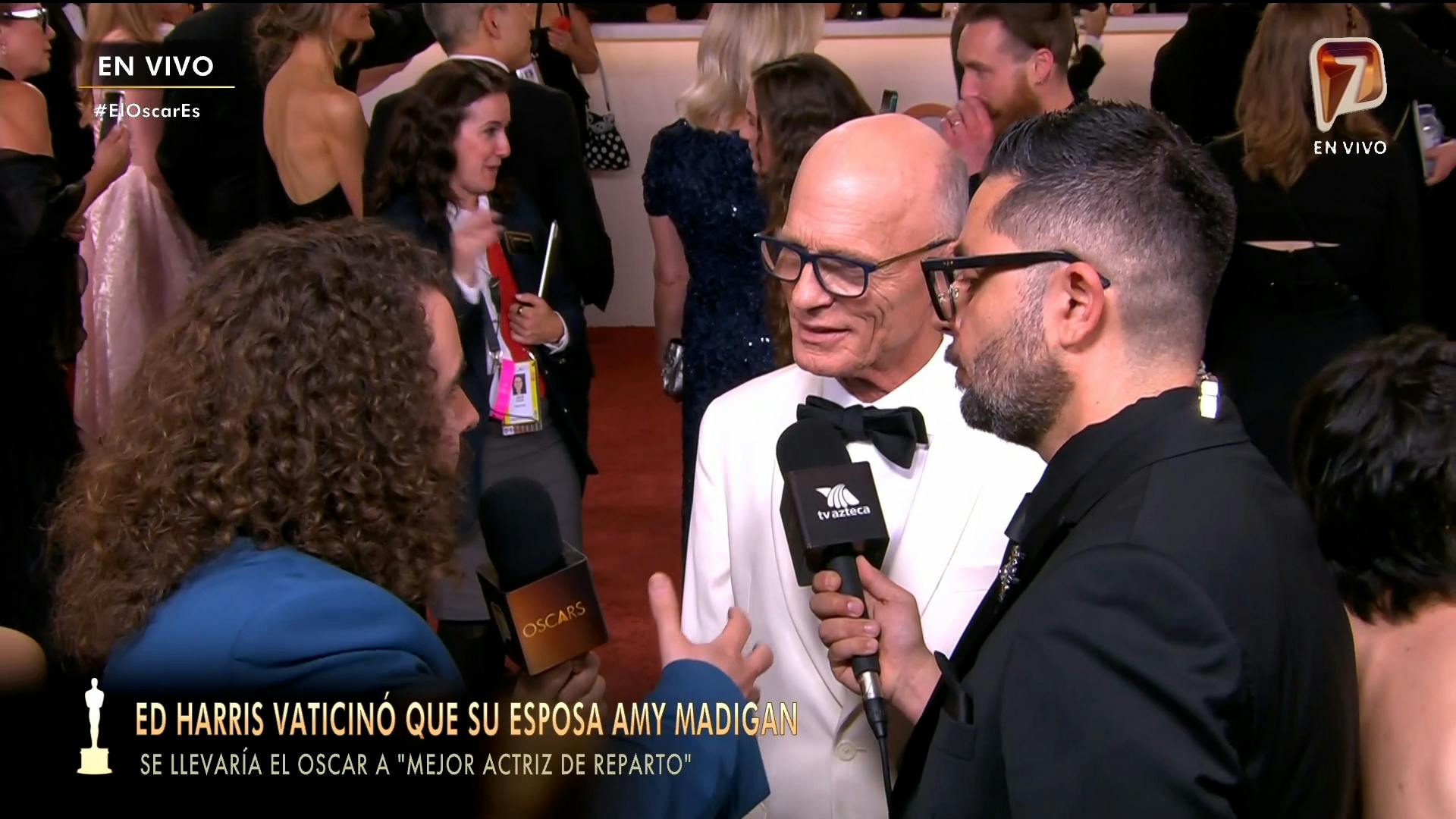 Premios Oscar 2026 | Orgullo y emoción: Ed Harris acomapañ el triunfo de su esposa como Mejor Actriz