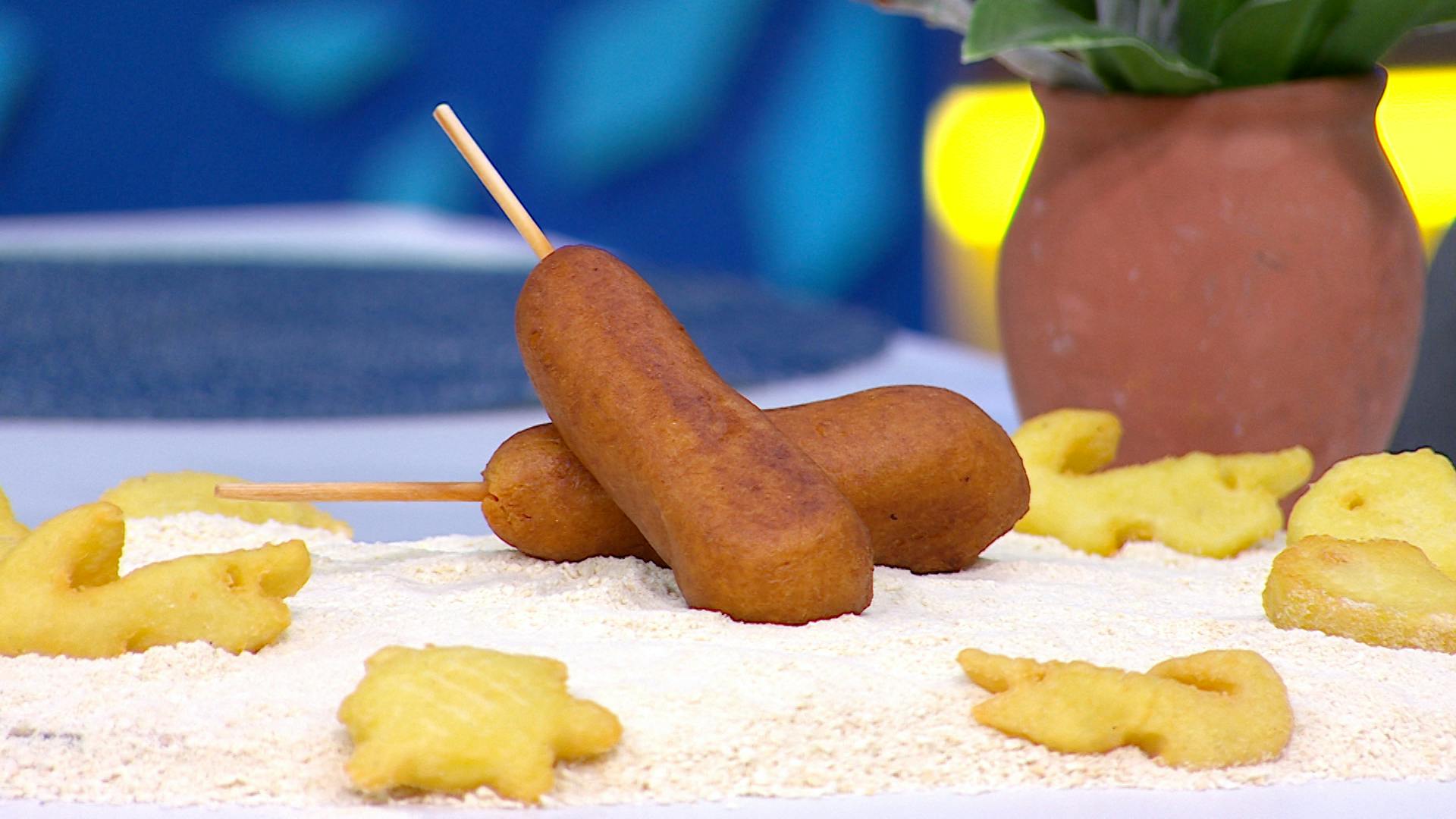 La sazón de la alegría: banderillas de queso y salchicha