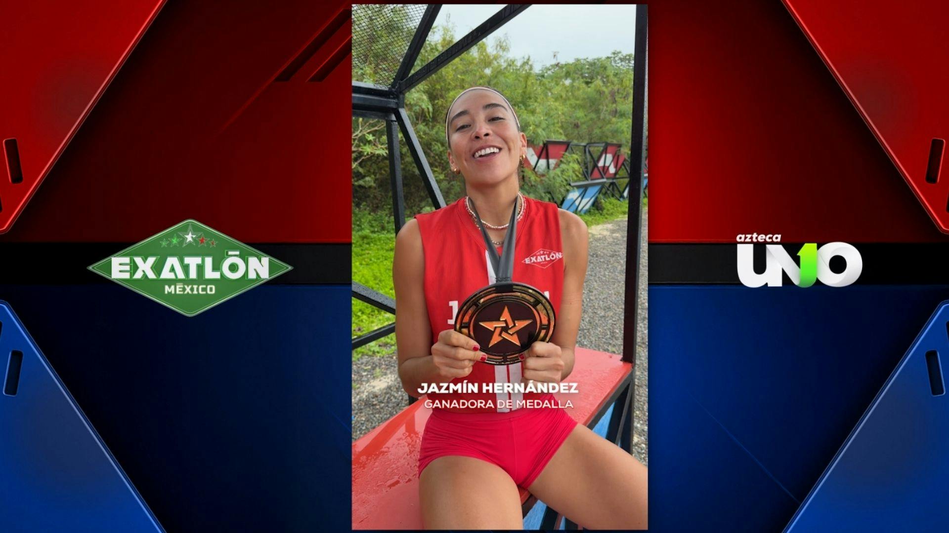 Jazmín gana la Medalla Femenil de la semana 28 en Exatlón México y fortalece al Equipo Rojo