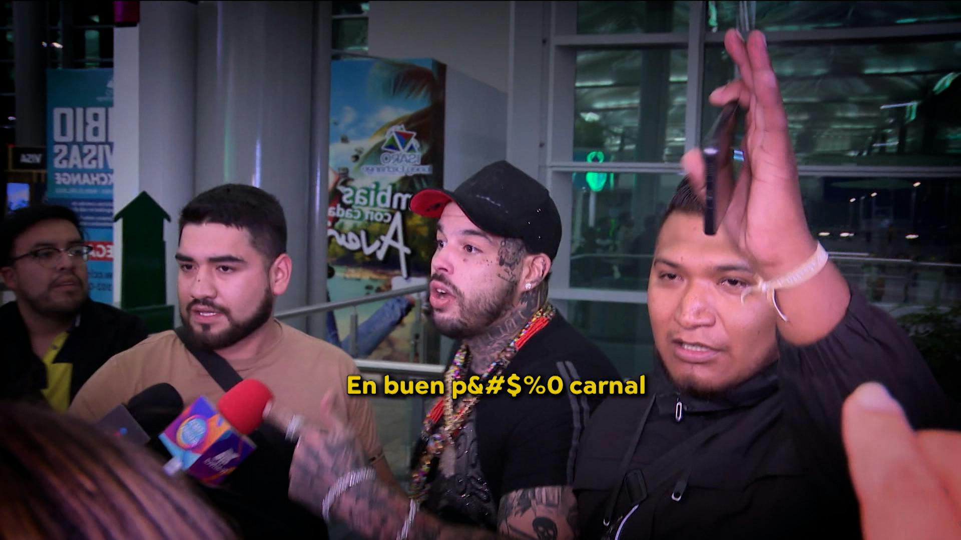 "¡Me tocas y te voy a pegar, perro!”, Emiliano Aguilar arremete contra la prensa en Tepito y en el Aeropuerto de la CDMX
