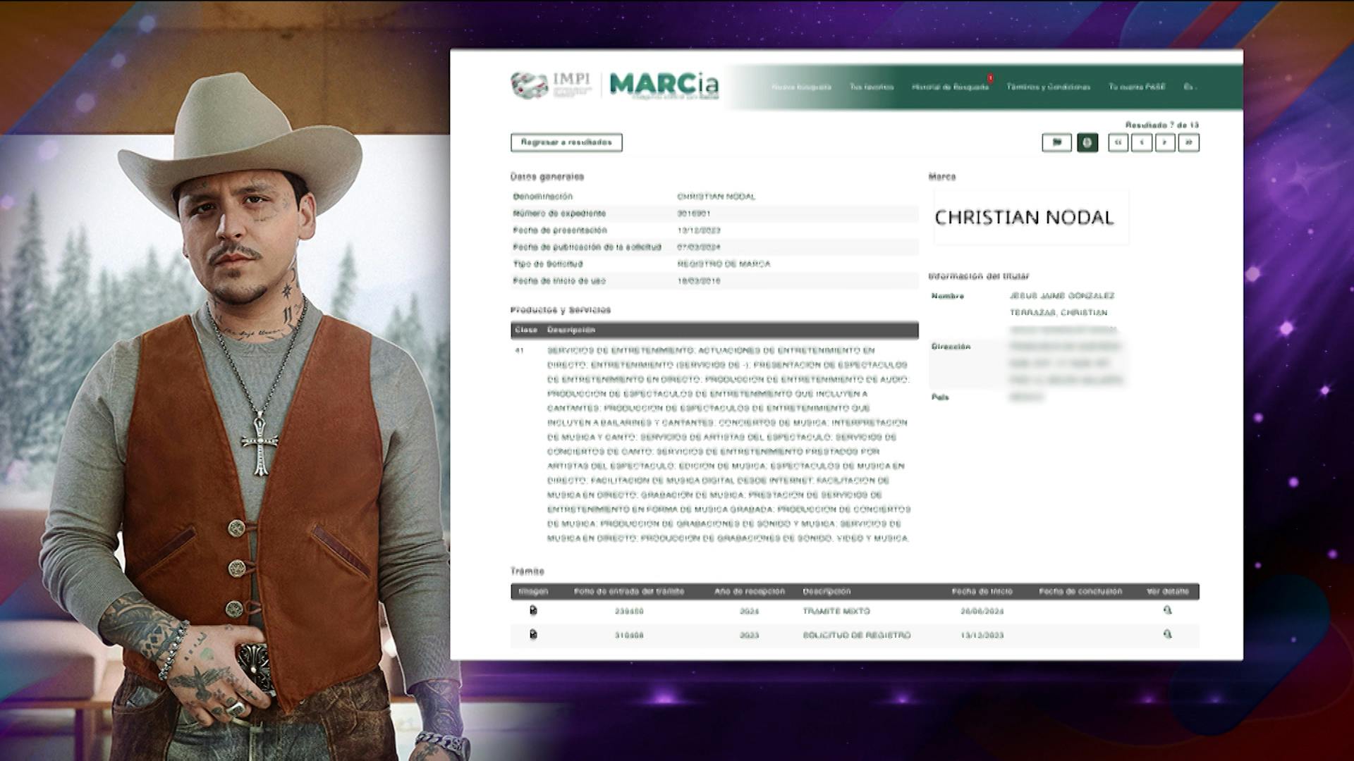 ¡Última hora! El papá de Christian Nodal habría renovado los derechos de su nombre y marca