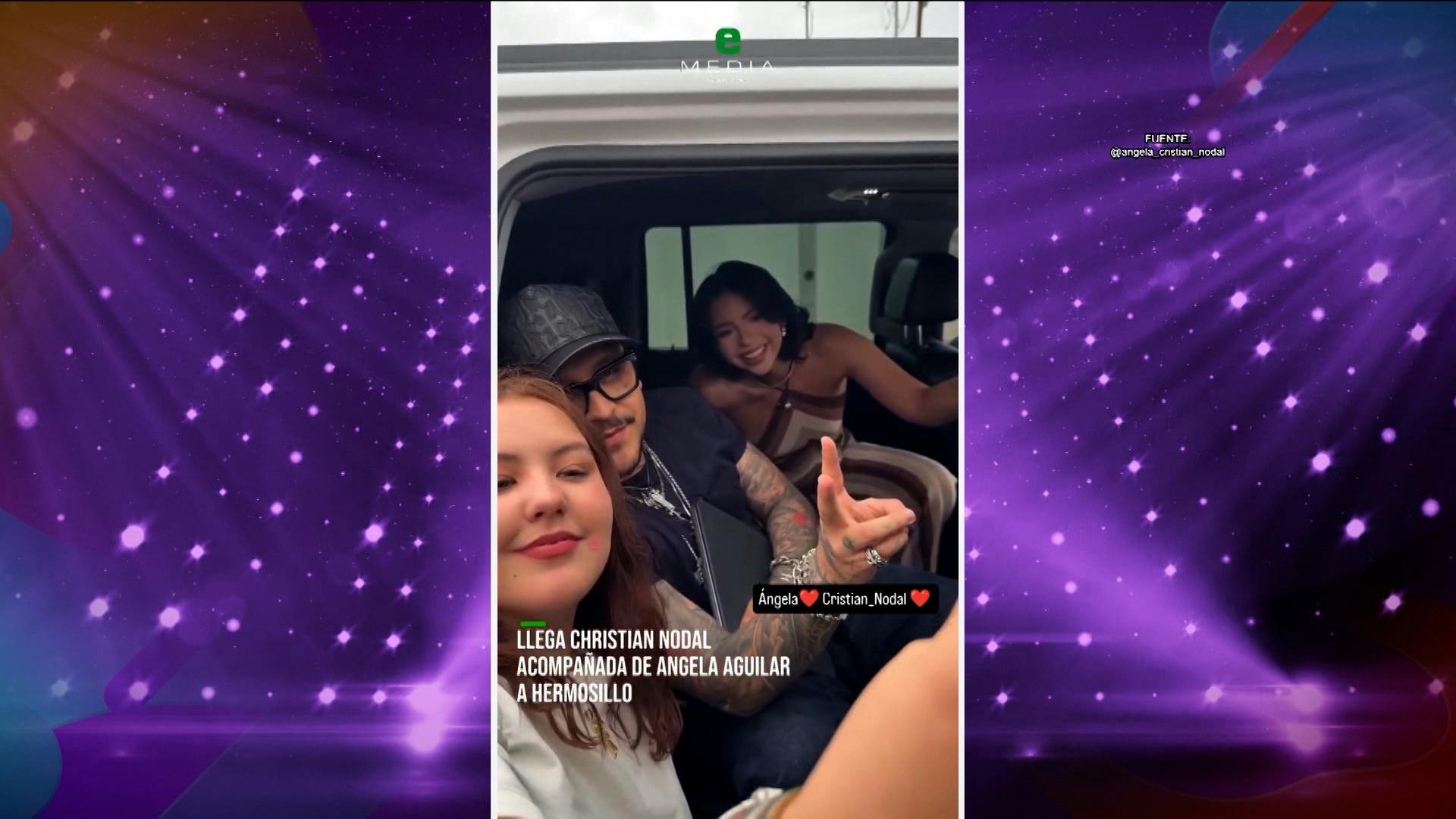 Christian Nodal y Ángela Aguilar reaparecen públicamente derramando amor tras rumores de infidelidad