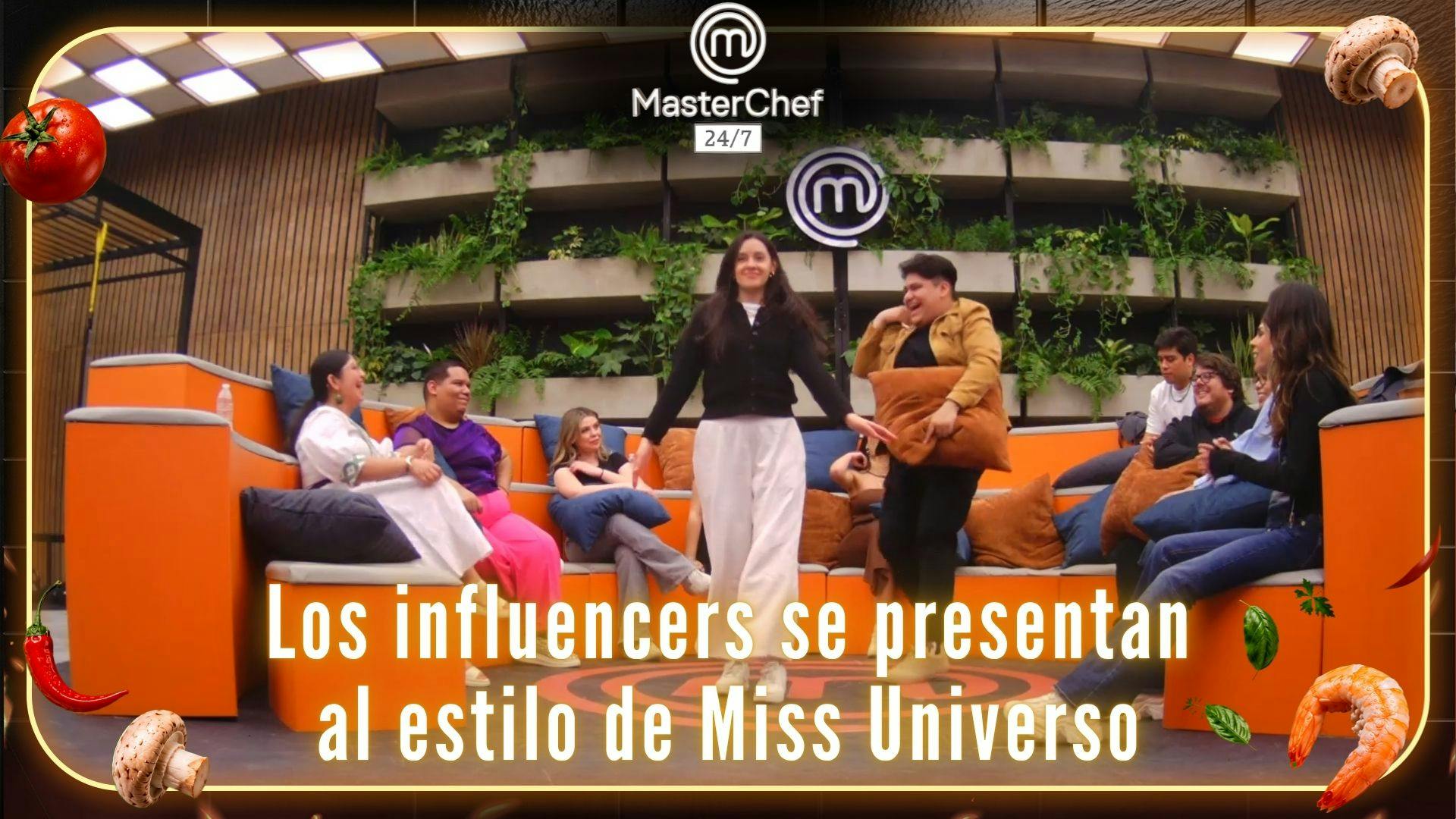 ¡Digno de pasarela! Los influencers se presentan en MasterChef 24/7 al estilo de Miss Universo (VIDEO)