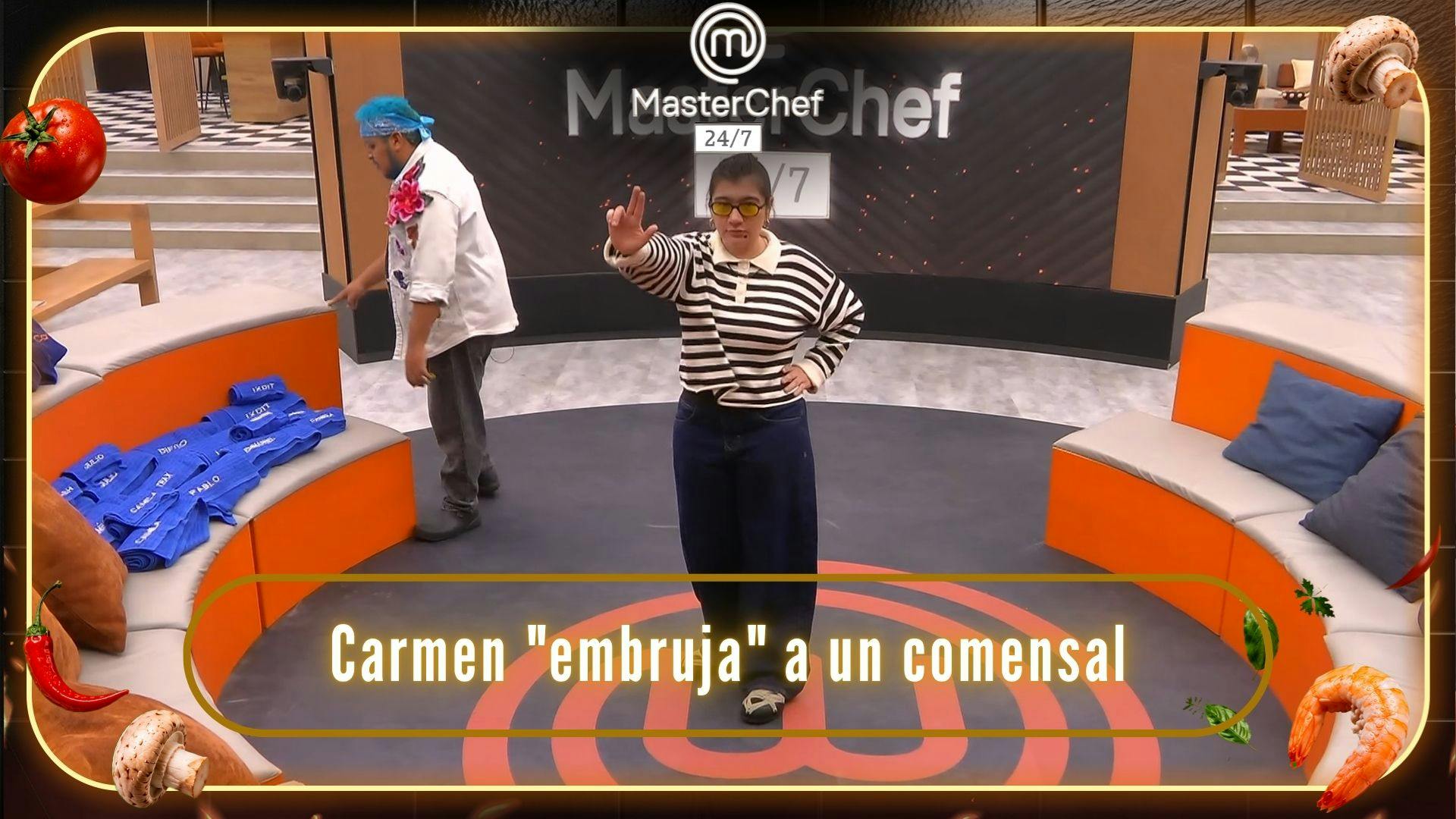 Carmen “embruja” a uno de los comensales en la batalla por equipos: “Me hizo enojar” (VIDEO)