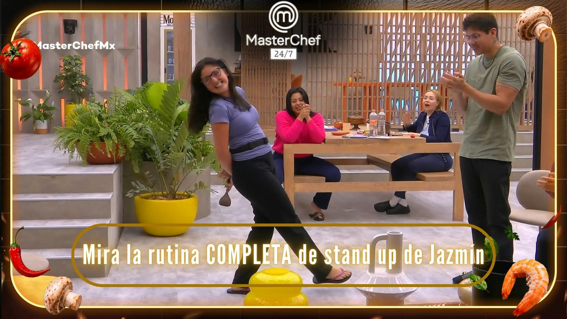 ¡Que la risas no falten! Mira la rutina COMPLETA de stand up de Jazmín en MasterChef 24/7 (VIDEO)