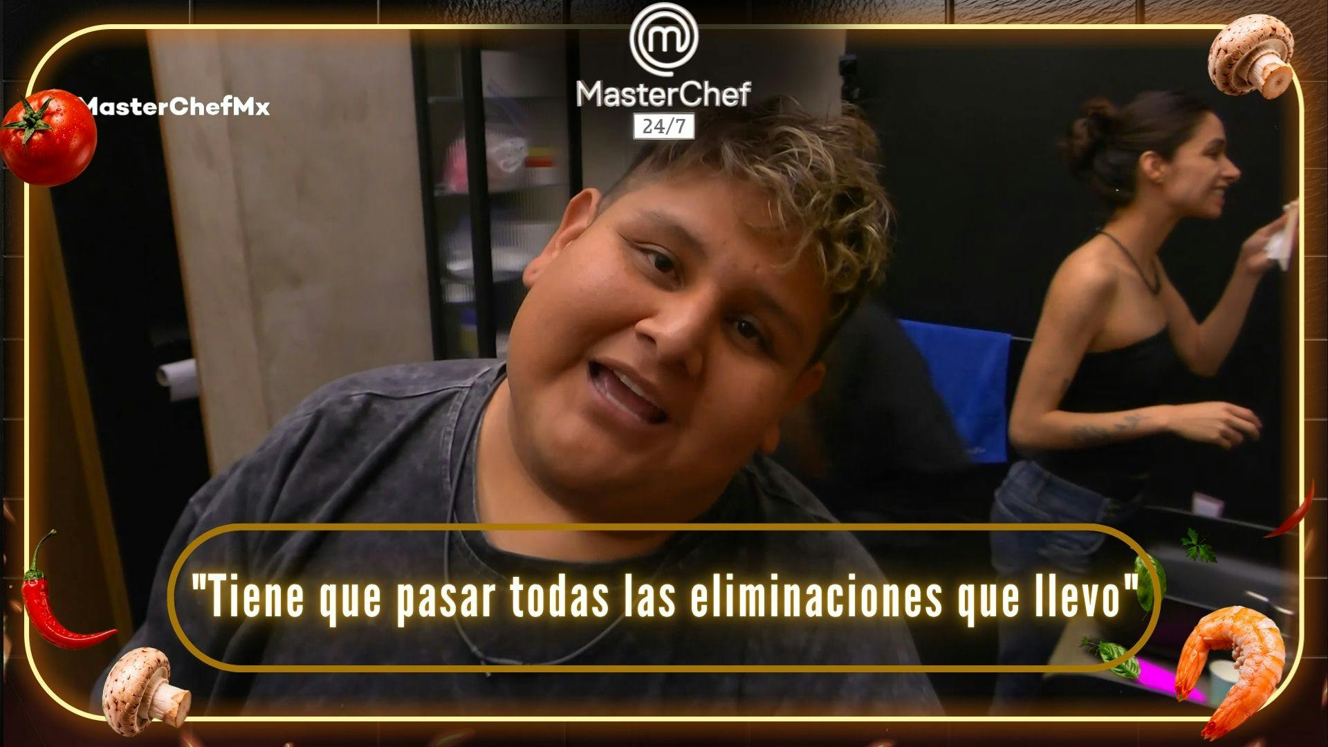 Luis le responde a Ismael tras afirmar que fue a MasterChef 24/7 por su cabeza: “Tiene que pasar todas las eliminaciones que llevo” (VIDEO)