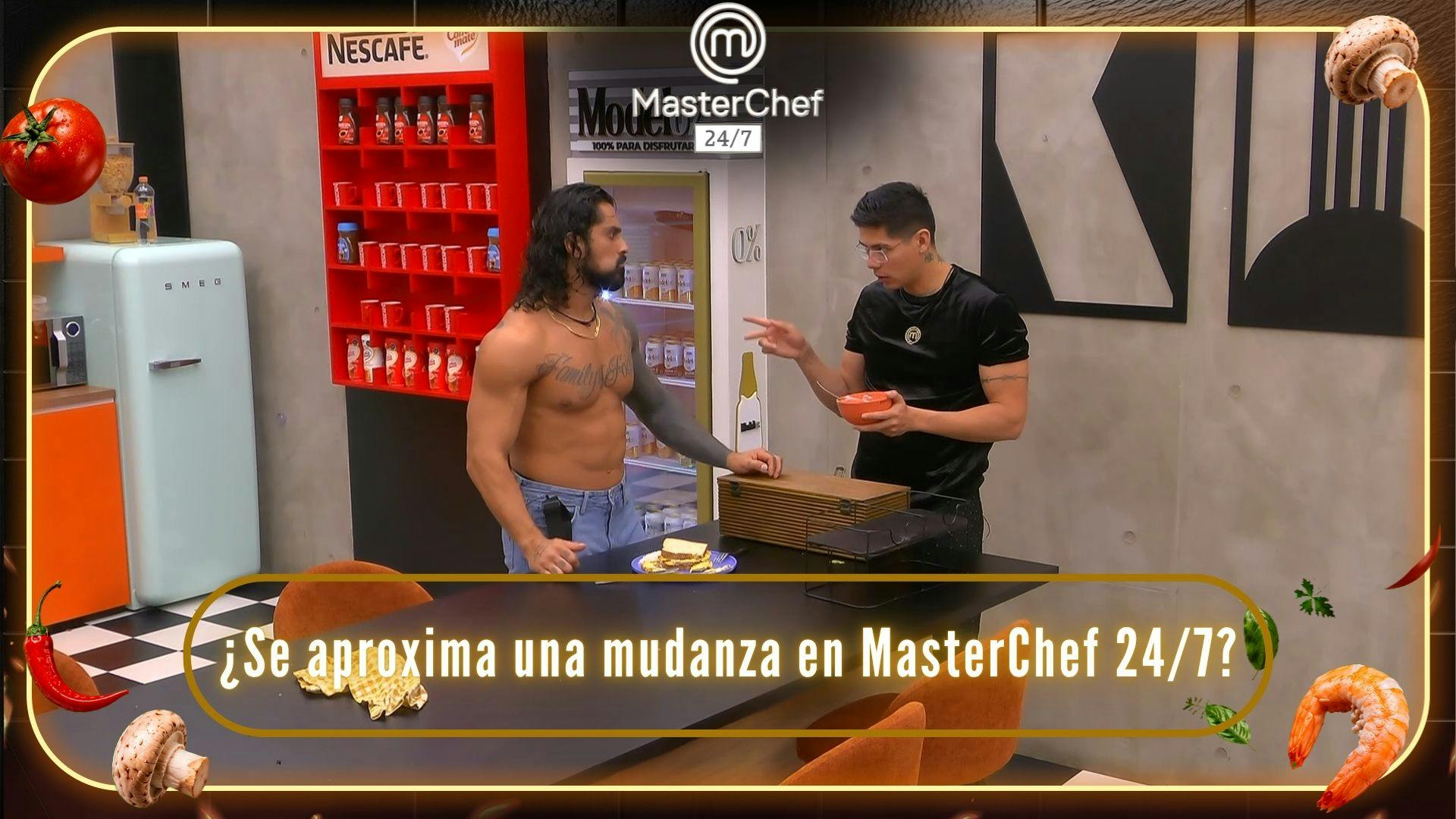 ¿Se aproxima una mudanza en MasterChef 24/7? Emmanuel le propone una reorganización de camas a Antrax (VIDEO)