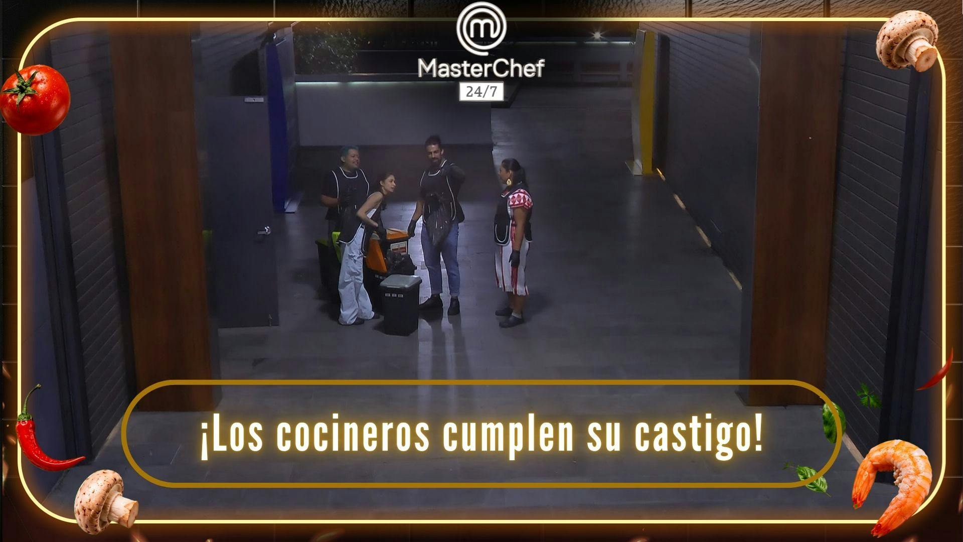 ¡Los cocineros cumplen su castigo! Ramahá, Michelle, Emmanuel y Flor hacen labores de recolección y separación de residuos (VIDEO)
