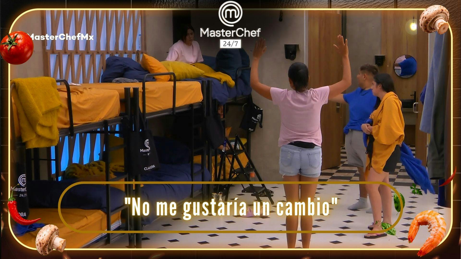 Claudia encabeza la discordia por el cambio de cuartos en MasterChef 24/7: “No me gustaría un cambio” (VIDEO)