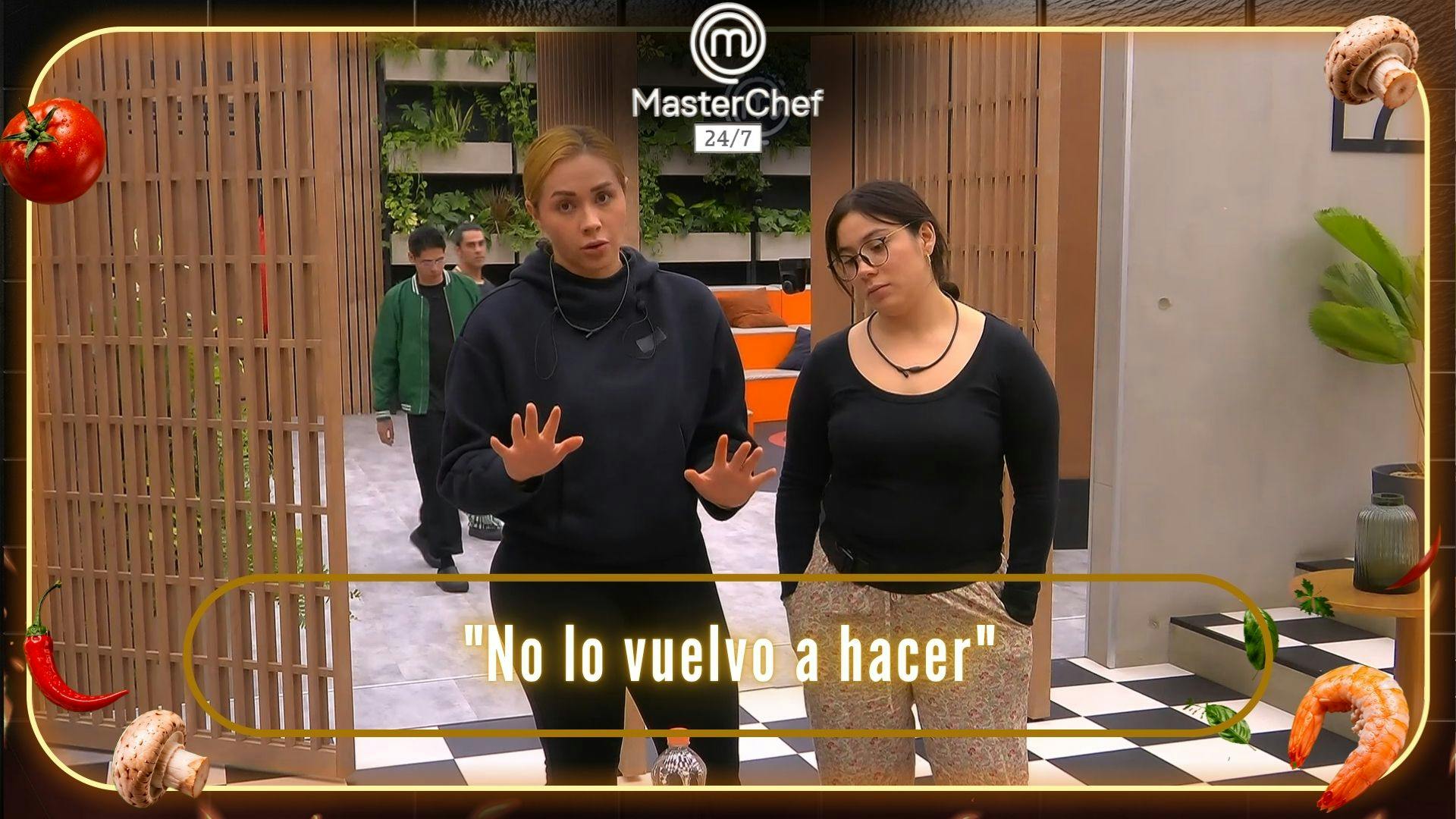 “No lo vuelvo a hacer": Ixdit se disculpa tras romper una regla básica de MasterChef 24/7 (VIDEO)