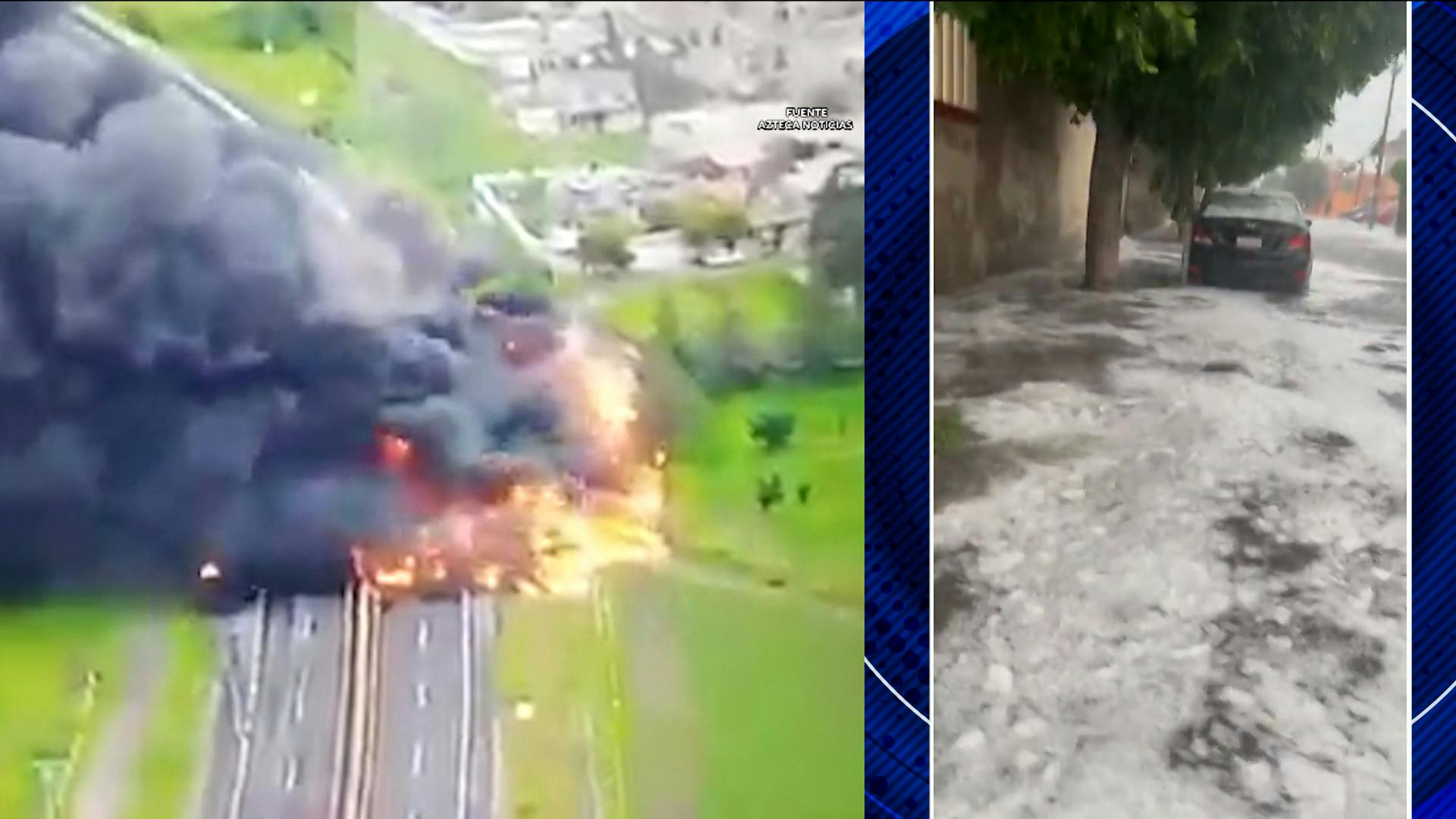 ¡Así explotó una pipa de gas en Tlaxcala! Todo explicado Con Peras y Manzanas