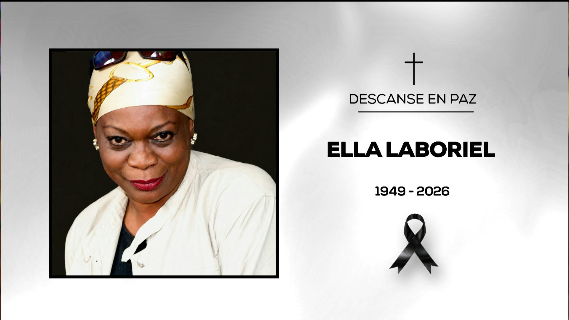 Luto en el entretenimiento: Muere Ella Laboriel, hermana de Johnny Laboriel, a los 77 años