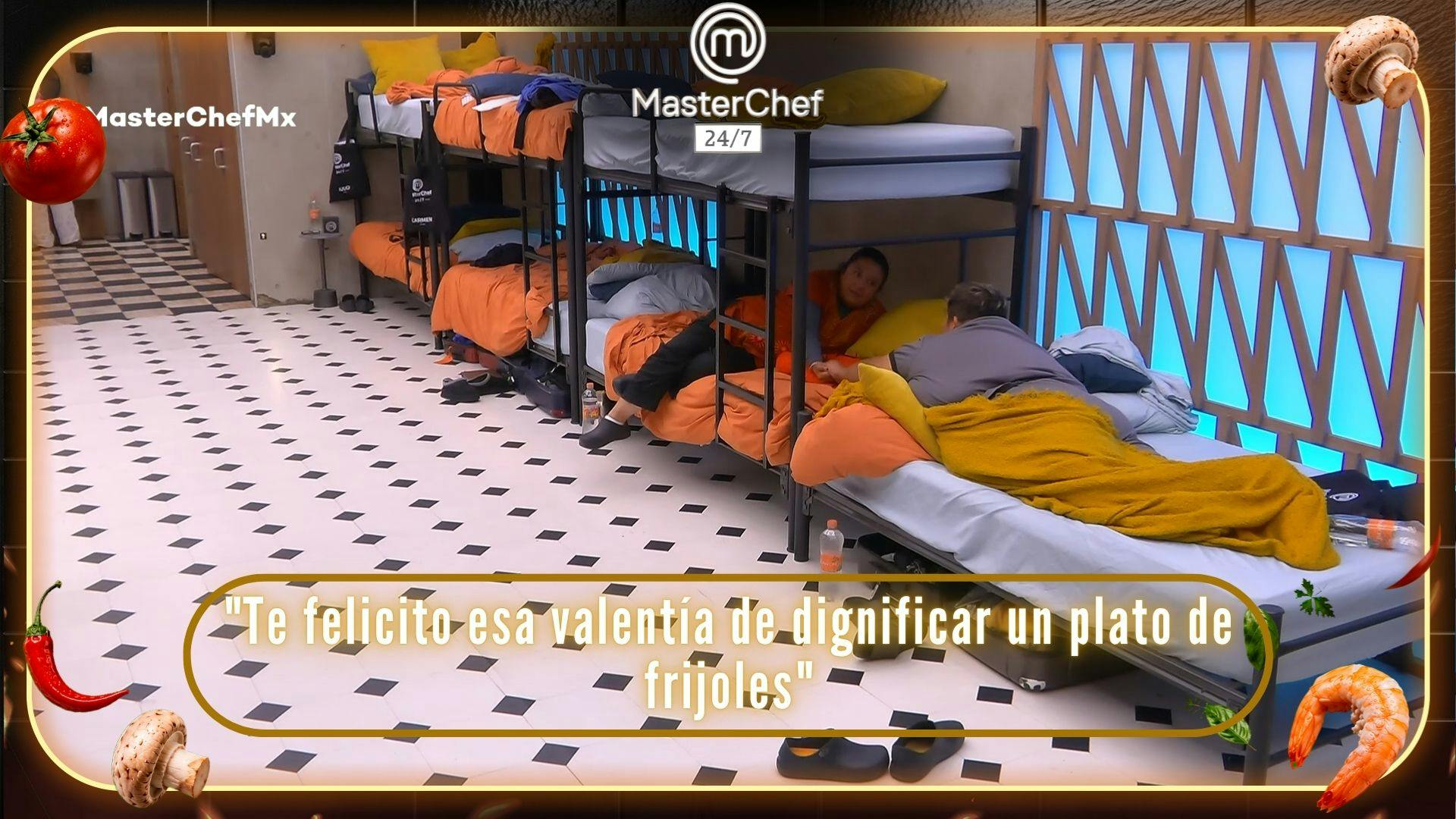 “Te felicito esa valentía de dignificar un plato de frijoles": Nora se pone sentimental al hablar del platillo que le valió el Pin del Chef a Luis (VIDEO)
