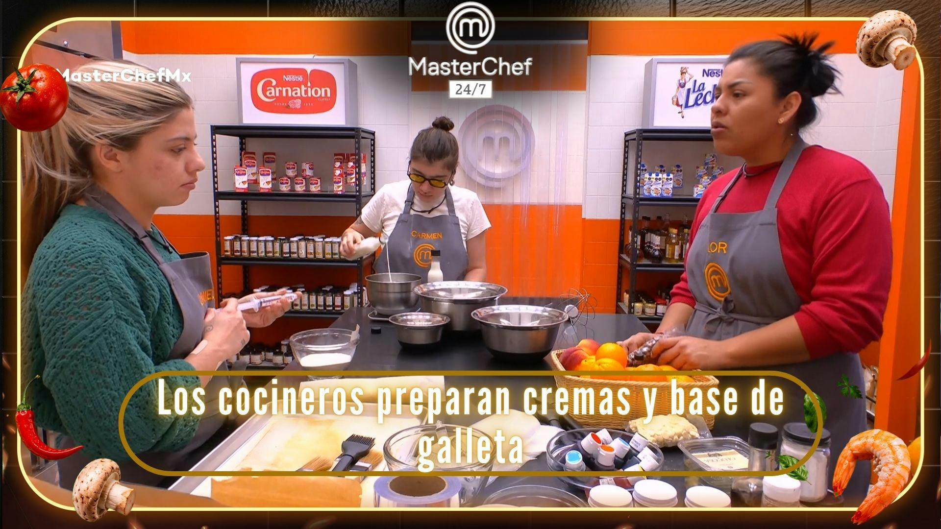 ¡A luchar por la salvación cuanto antes! Los cocineros de MasterChef 24/7 preparan cremas y base de galleta (VIDEO)