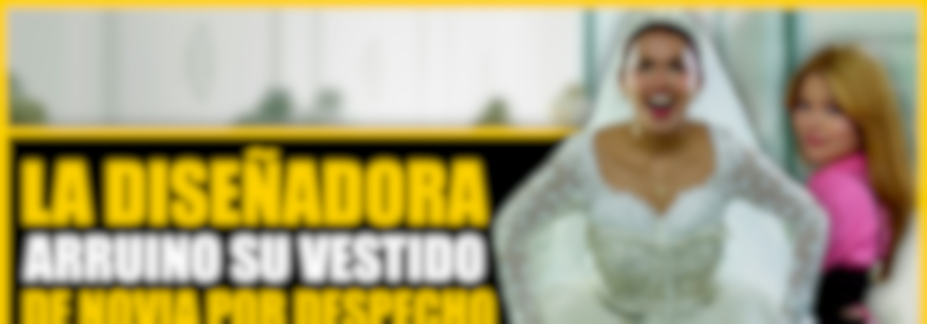 La diseñadora arruinó su vestido de novia por despecho
