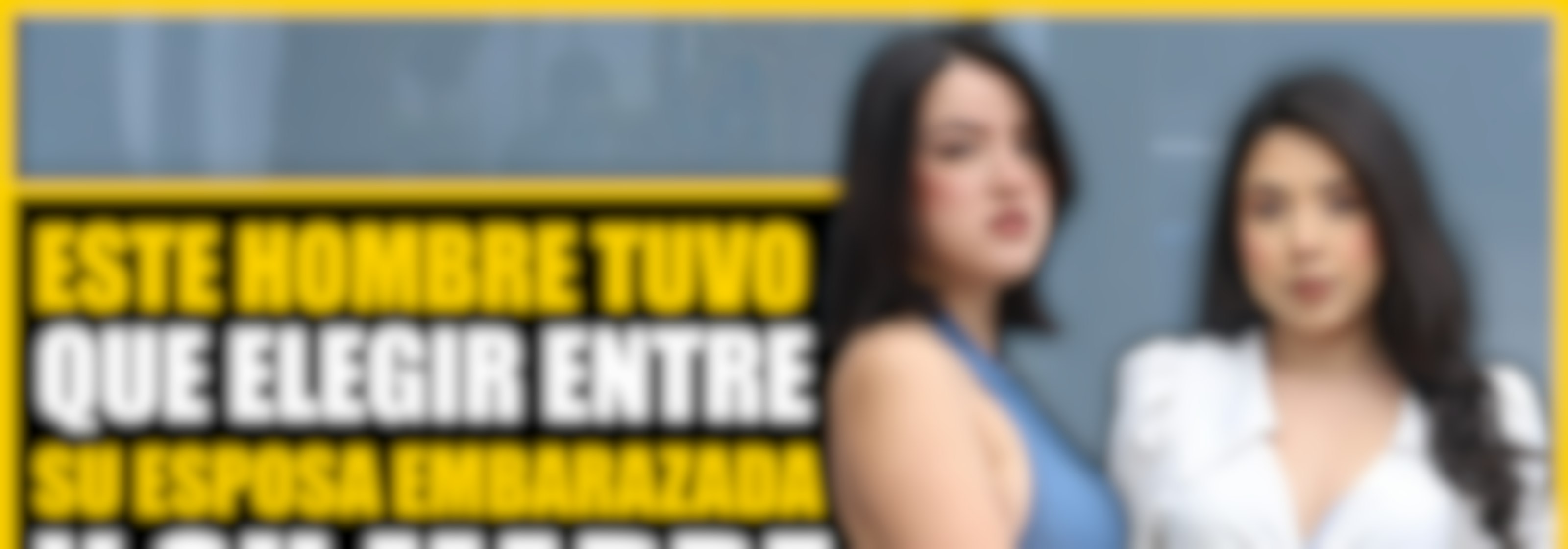 Este hombre tuvo que elegir entre su esposa embarazada y su madre