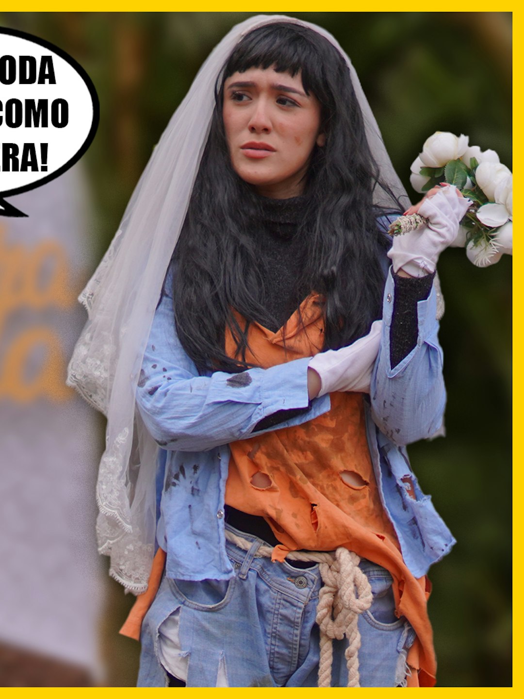 Llegó a su boda vestida de vagabunda