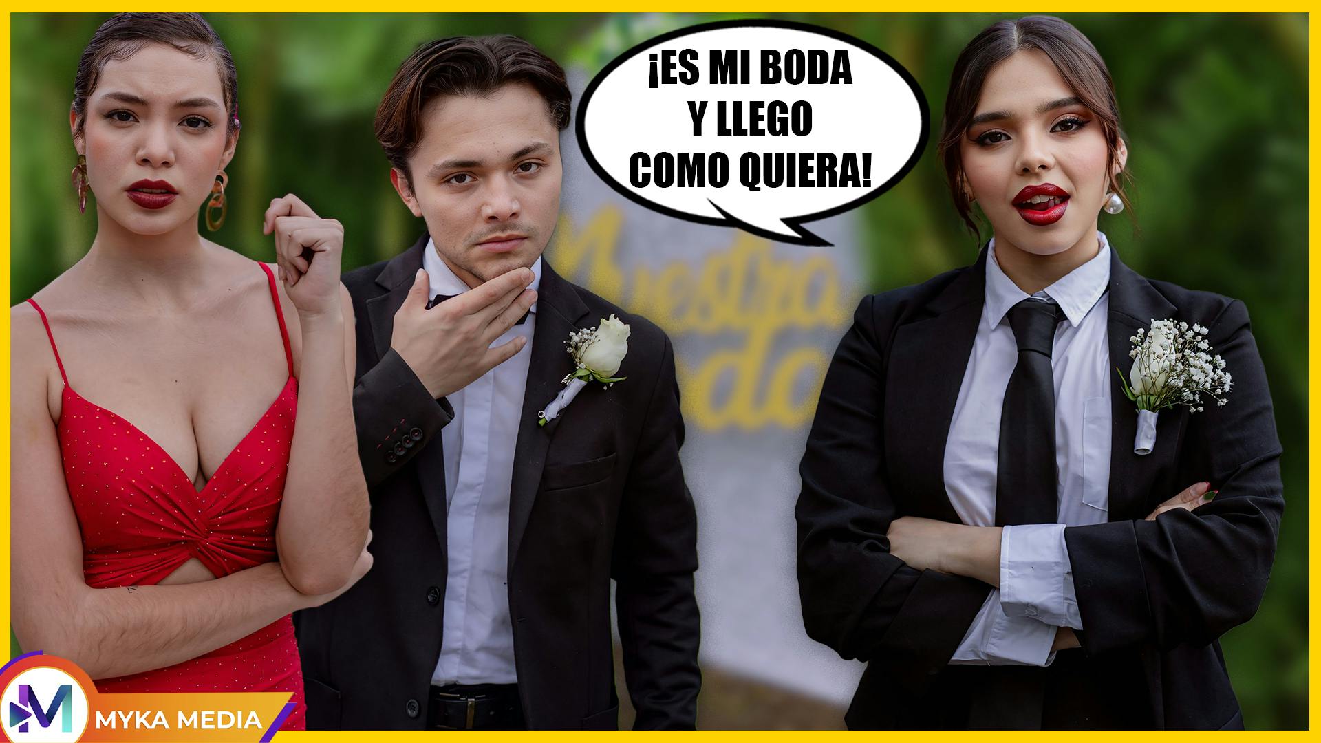Llegó vestida de hombre a su boda