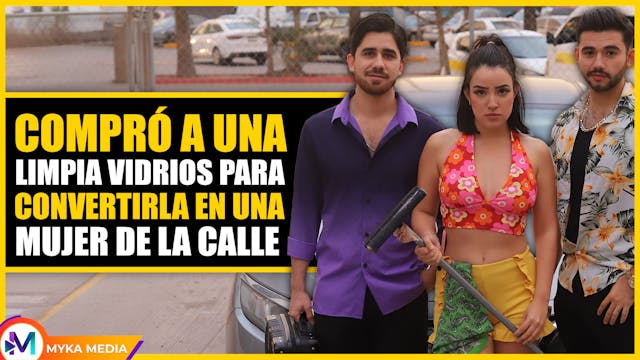 Compró una limpia vidrios para convertirla en una mujer de la calle