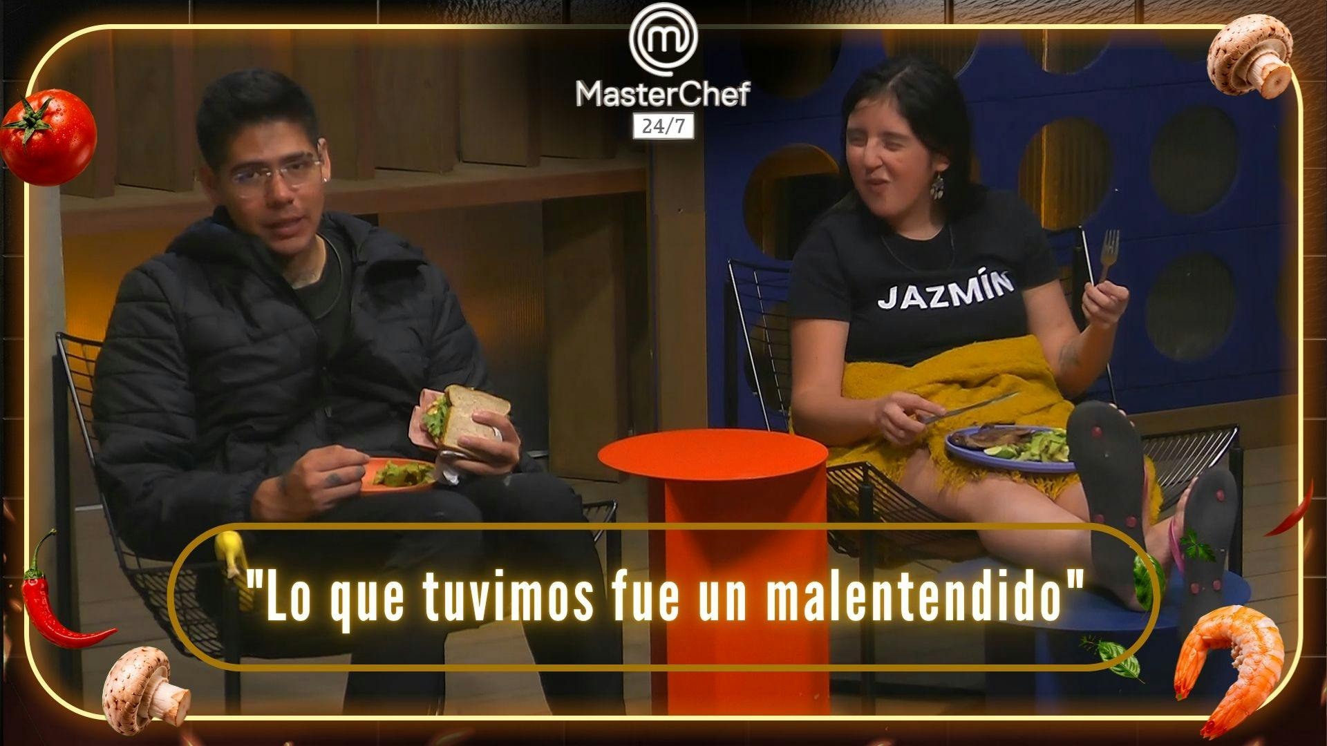 “Lo que tuvimos fue un malentendido": Antrax y Jazmín se reconcilian en MasterChef 24/7 (VIDEO)
