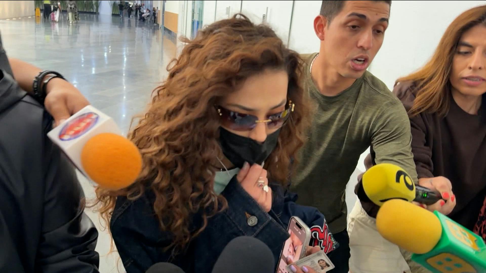 ¿Pudo frenar el hate contra Belinda? Danna enfrentó a los reporteros en el aeropuerto de la CDMX
