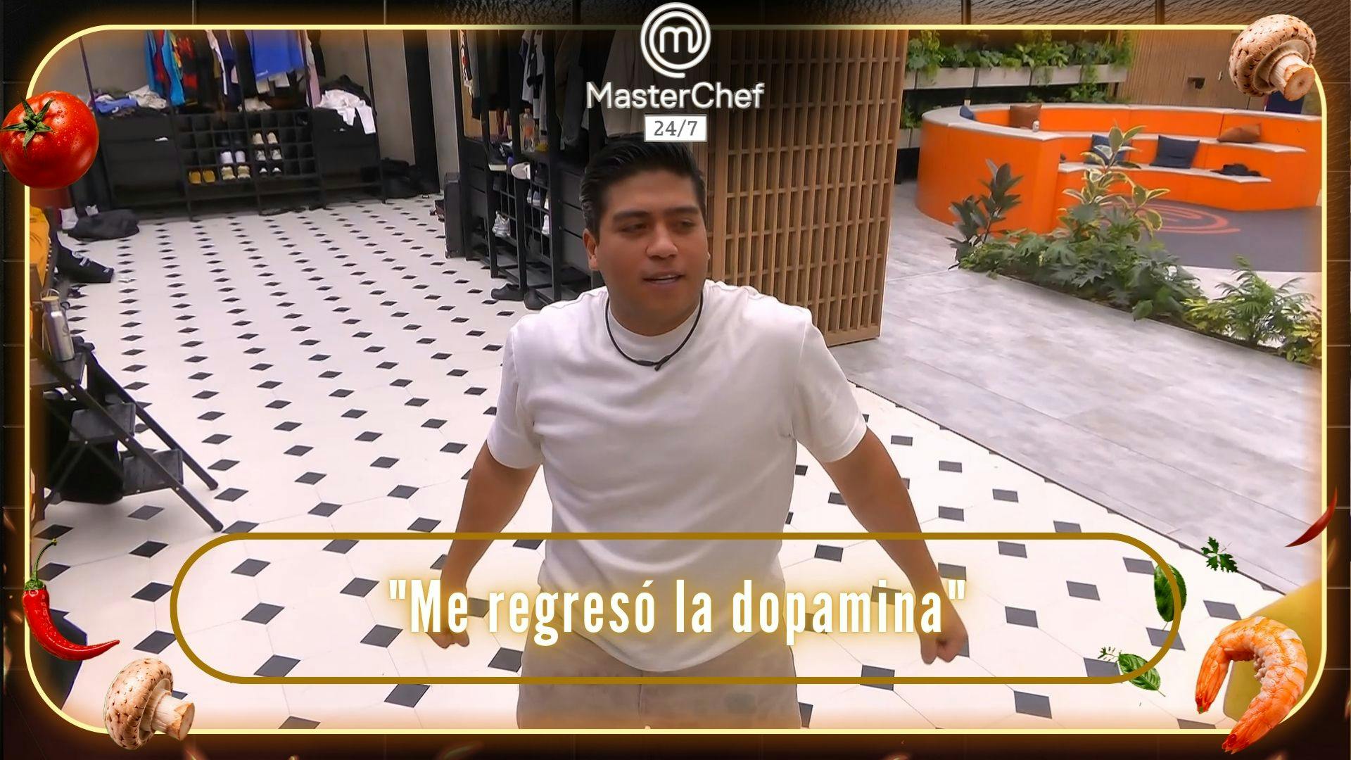 Julio celebra (de nuevo) su pase al Top 12 de MasterChef 24/7: “Me regresó la dopamina” (VIDEO)