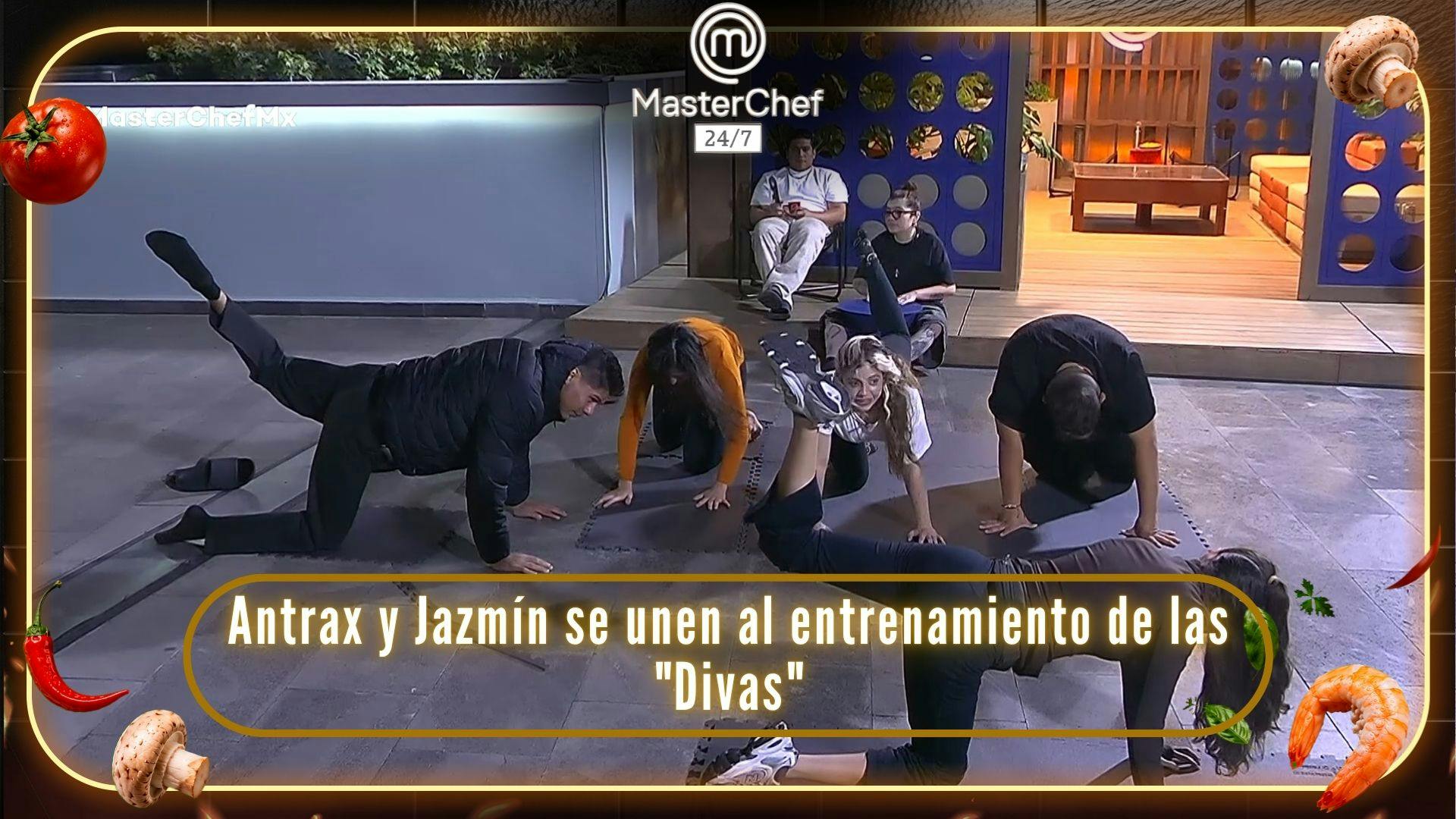Antrax y Jazmín se unen al entrenamiento nocturno de las “Divas” en MasterChef 24/7 (VIDEO)