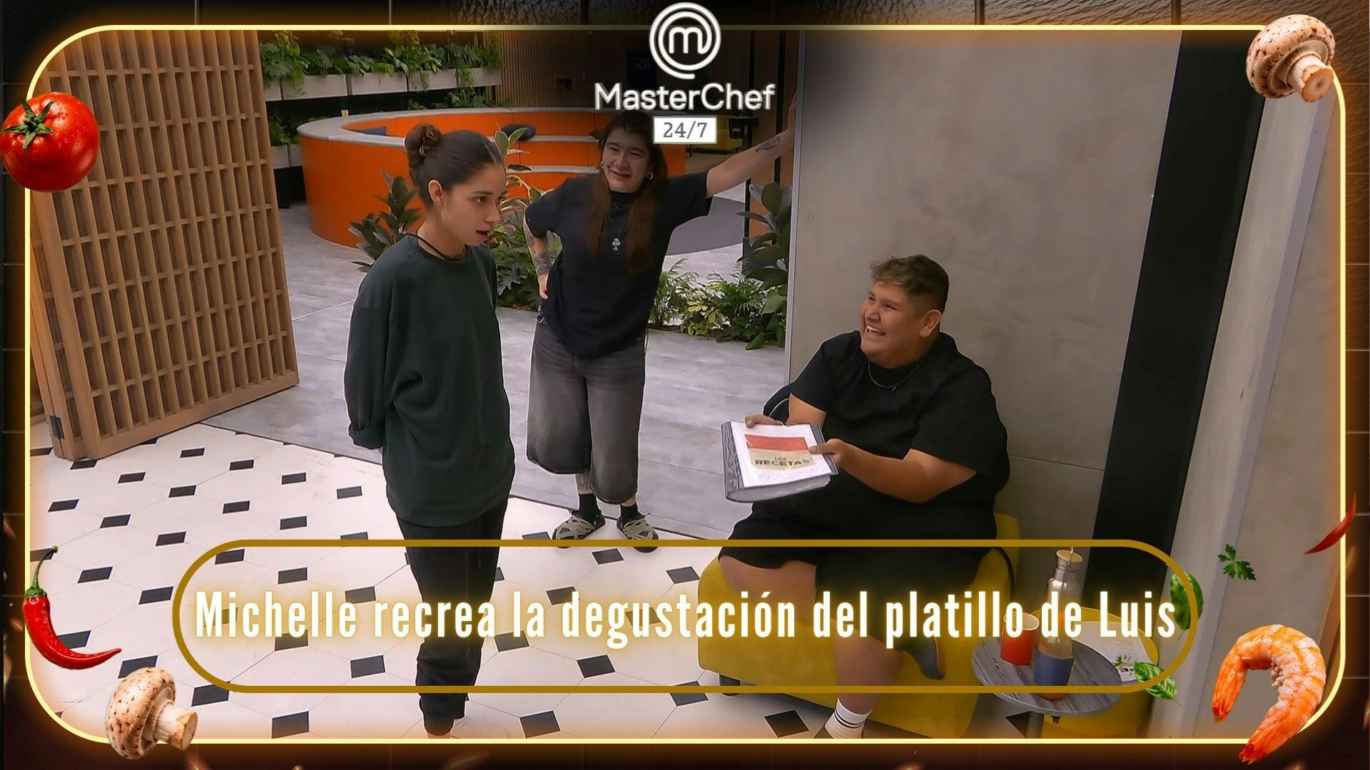 Michelle recrea la inusual degustación del platillo de Luis en la gala de salvación de MasterChef 24/7 (VIDEO)