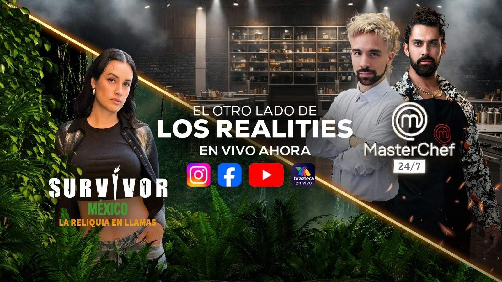 Sigue El Otro Lado de los Realities de una nueva semana con los finalistas de MasterChef 24/7