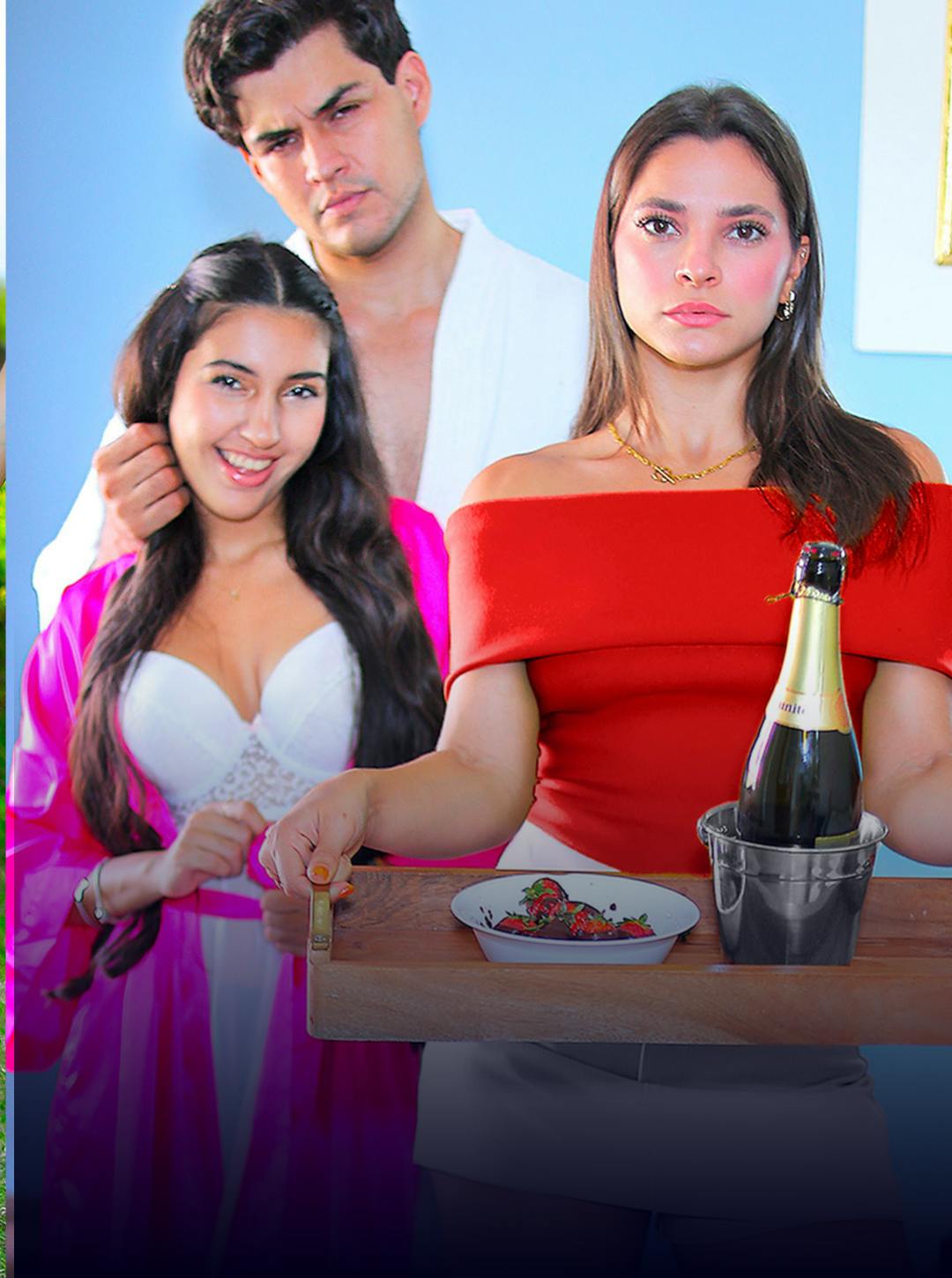 Siguió hasta el hotel a su marido y amante