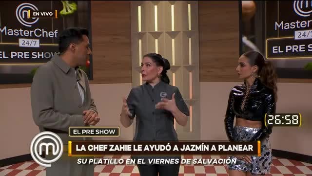 PreShow | Chef Zahie Téllez revela lo que no se vio de su ayuda a Jazmín en MasterChef 24/7