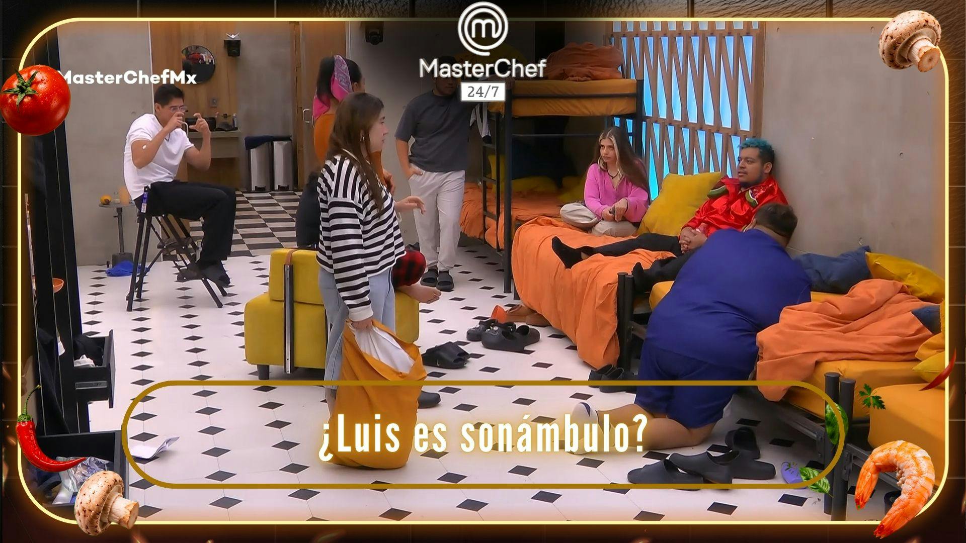 ¿Luis es sonámbulo? Los cocineros de MasterChef 24/7 le comparten la evidencia de su aparente condición (VIDEO)