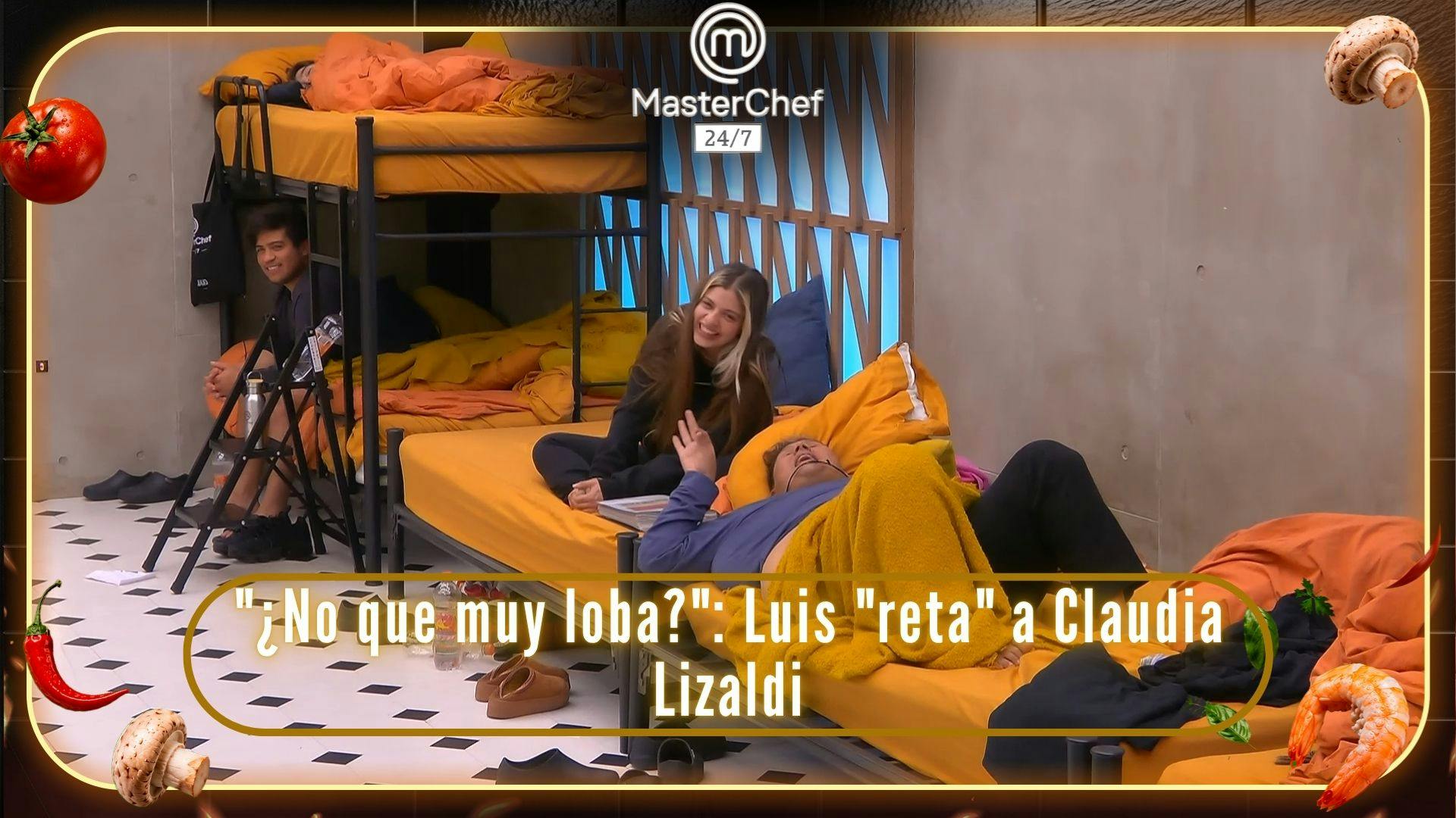 "¿No que muy loba?": Luis “reta” a Claudia Lizaldi usando su mejor inglés en MasterChef 24/7 (VIDEO)