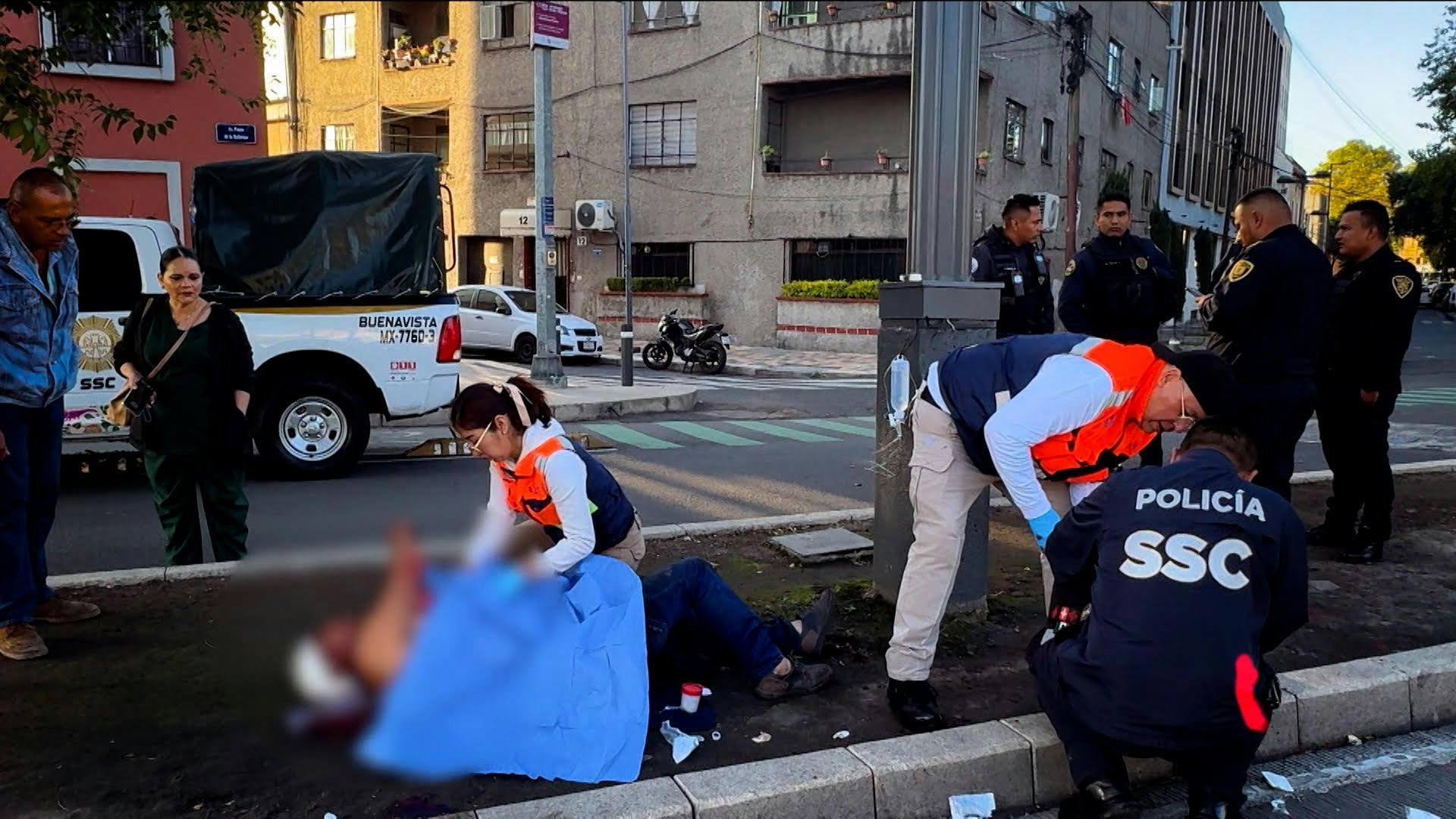 Jorge El “Diablo” Becerril reporta: Ataque brutal en Paseo de la Reforma deja a un hombre grave