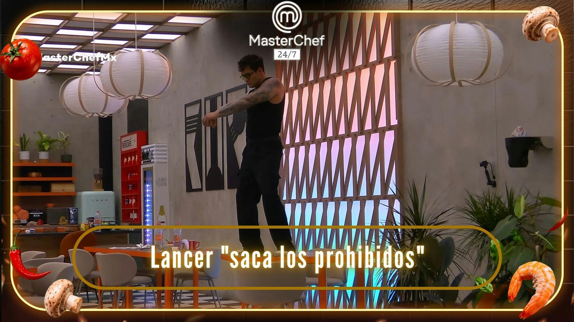 Lancer “saca los prohibidos” tras pedir que le apaguen las luces en MasterChef 24/7 (VIDEO)