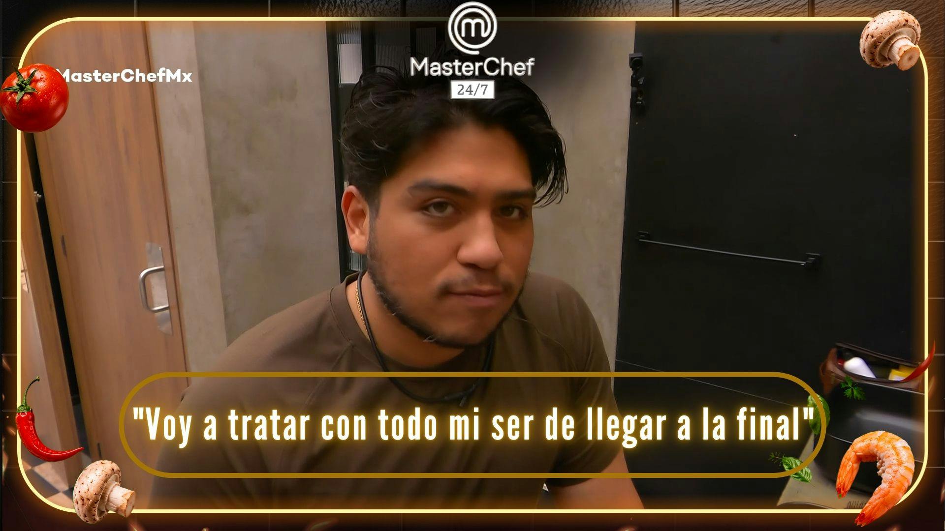 “Voy a tratar con todo mi ser de llegar a la final": Julio habla sobre las últimas semanas de MasterChef 24/7 (VIDEO)
